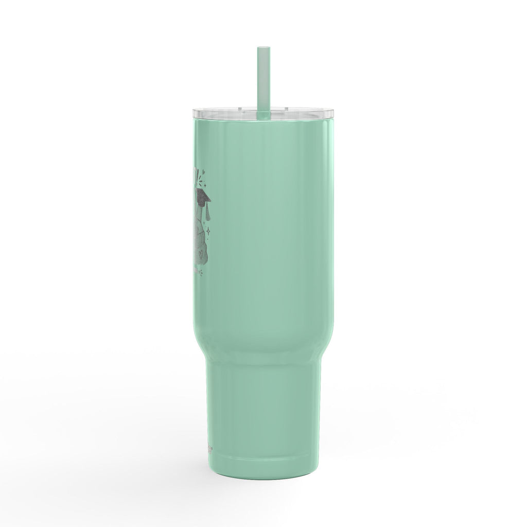 40oz Engraved Graduation Tumbler with Lid — "I DID IT! Class of 2026"
