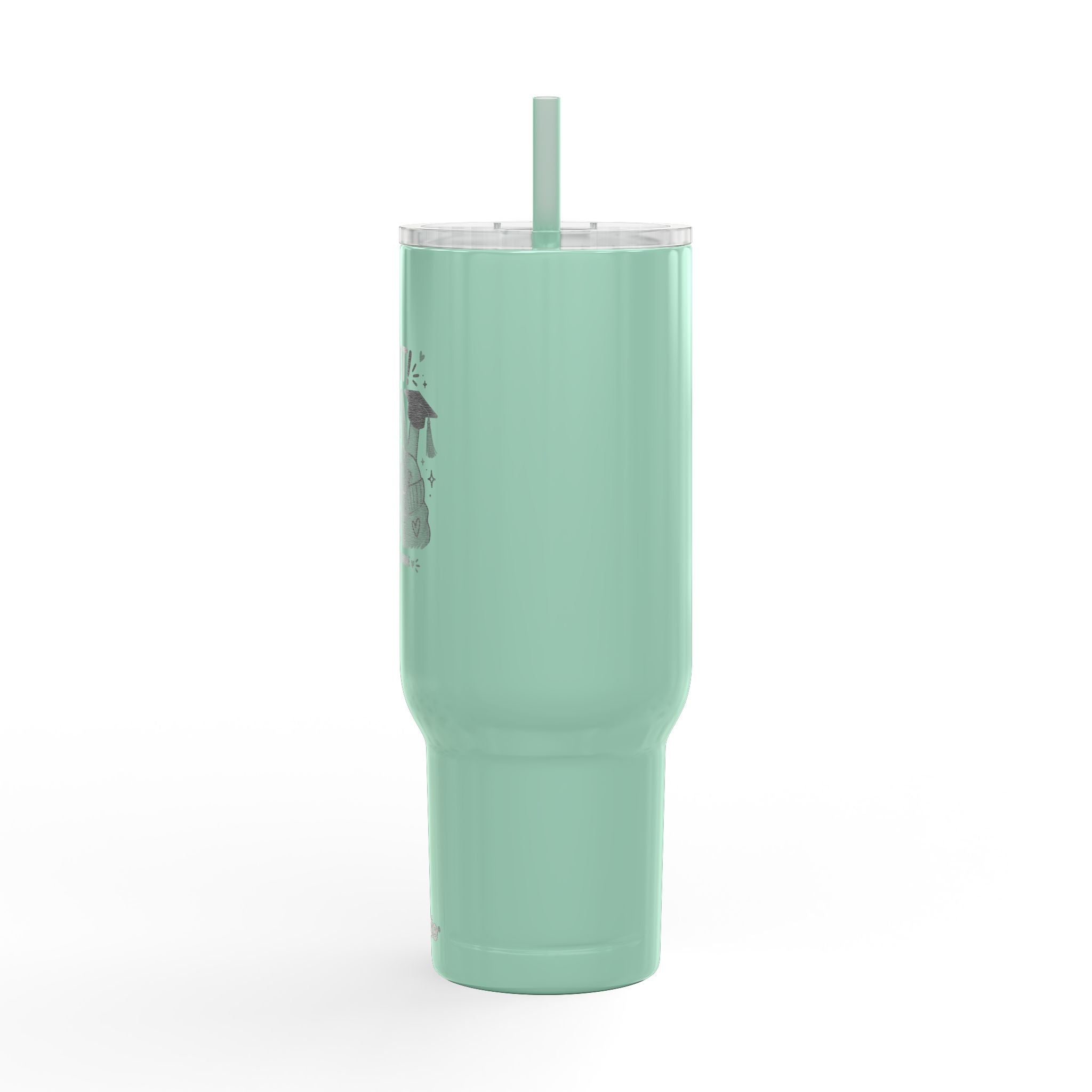 40oz Engraved Graduation Tumbler with Lid — "I DID IT! Class of 2026"
