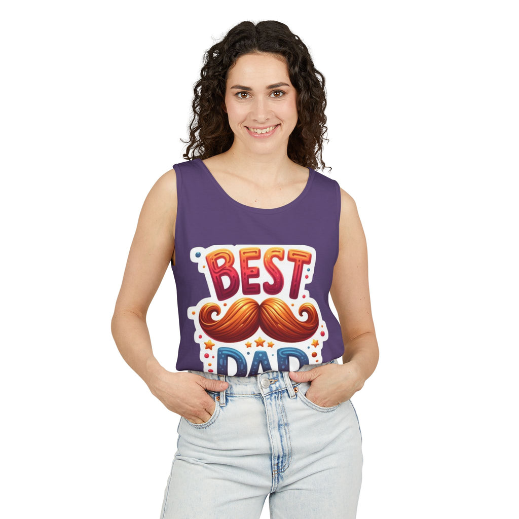 Best Dad Tank Top — Funny Mustache Father’s Day Gift