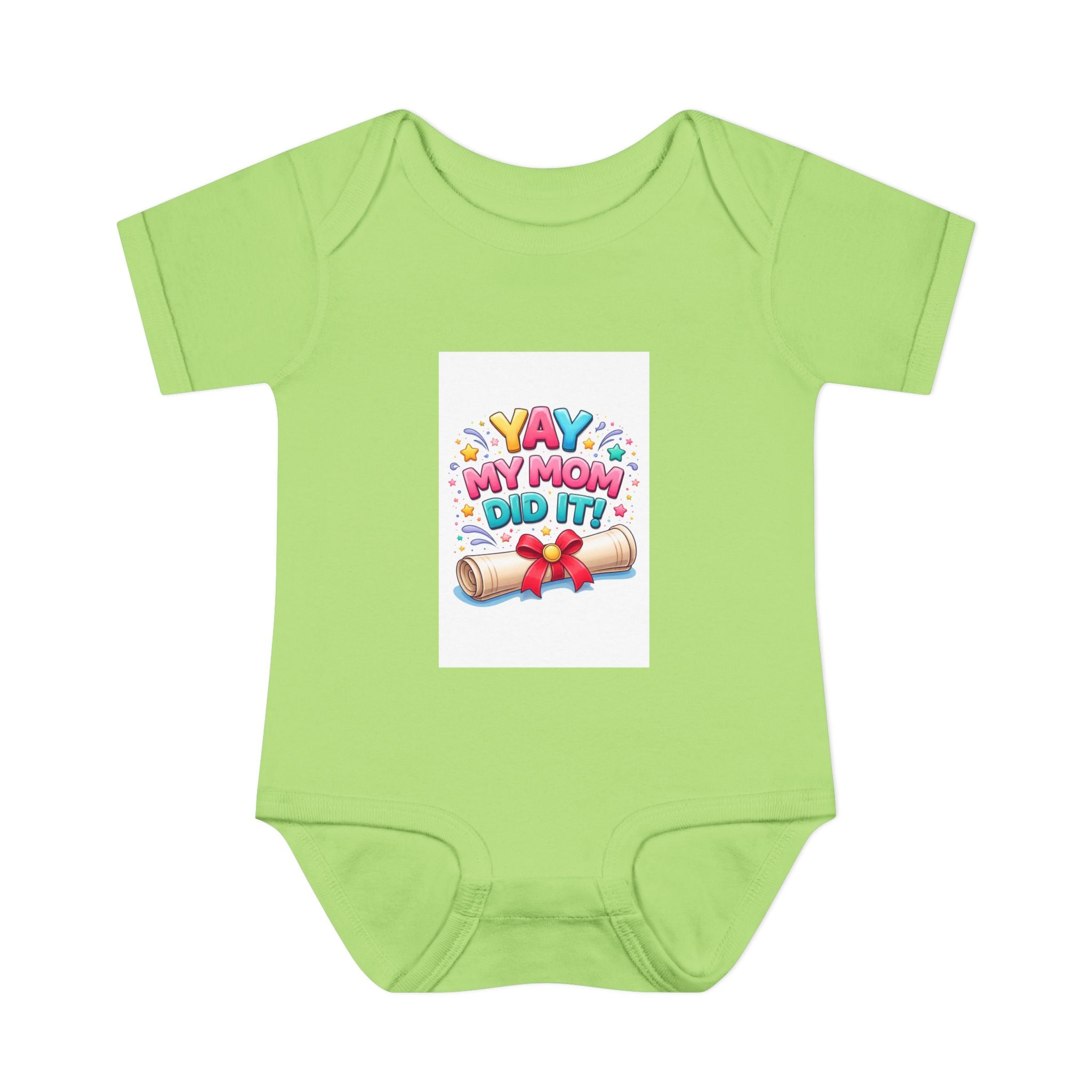 Graduation announcement baby onesie