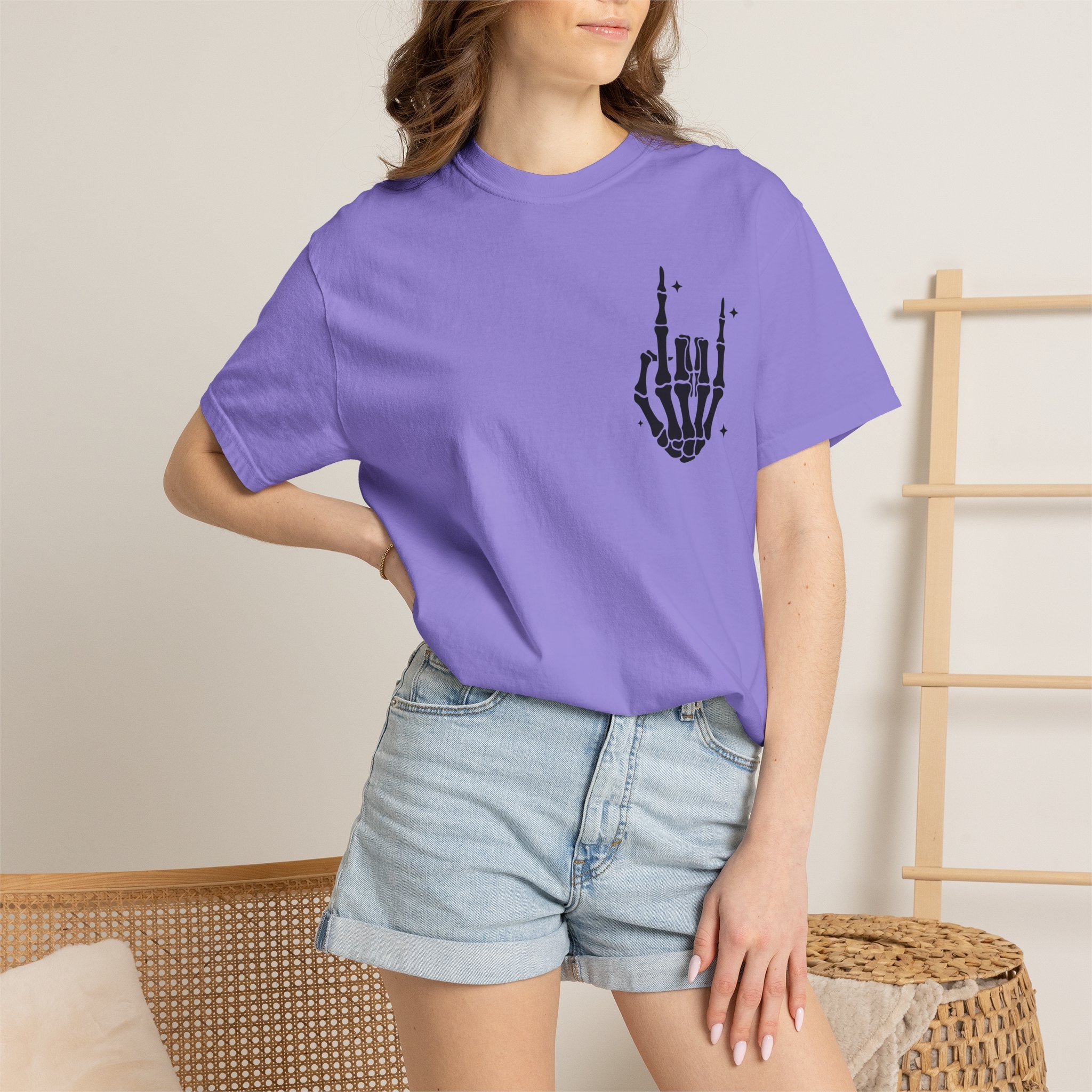 Fourth of July Skull T-Shirt — "Chill the Fourth Out" Patriotic Skeleton Tee