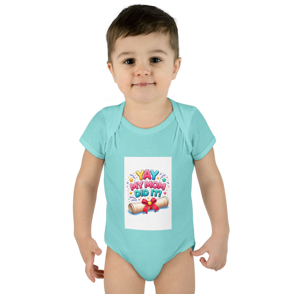Graduation announcement baby onesie