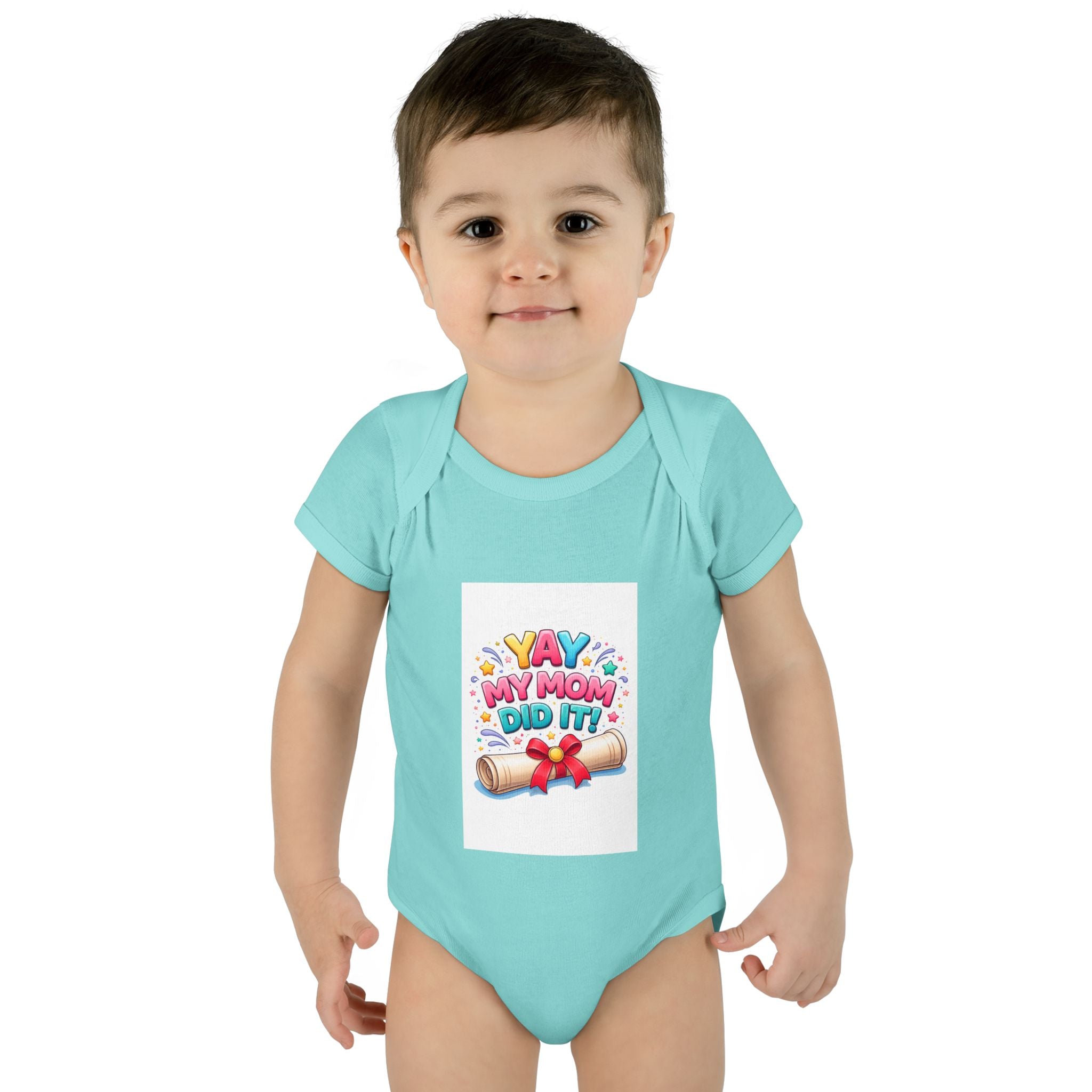 Graduation announcement baby onesie