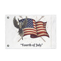 Fourth of July Double-Sided Flag – American Eagle & Waving USA Banner