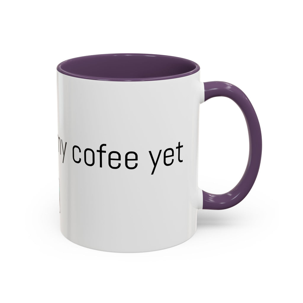 Coffee Mug — "I Haven't Had My Coffee Yet" Funny Emoji Middle Finger Accent Mug (11/15 oz)
