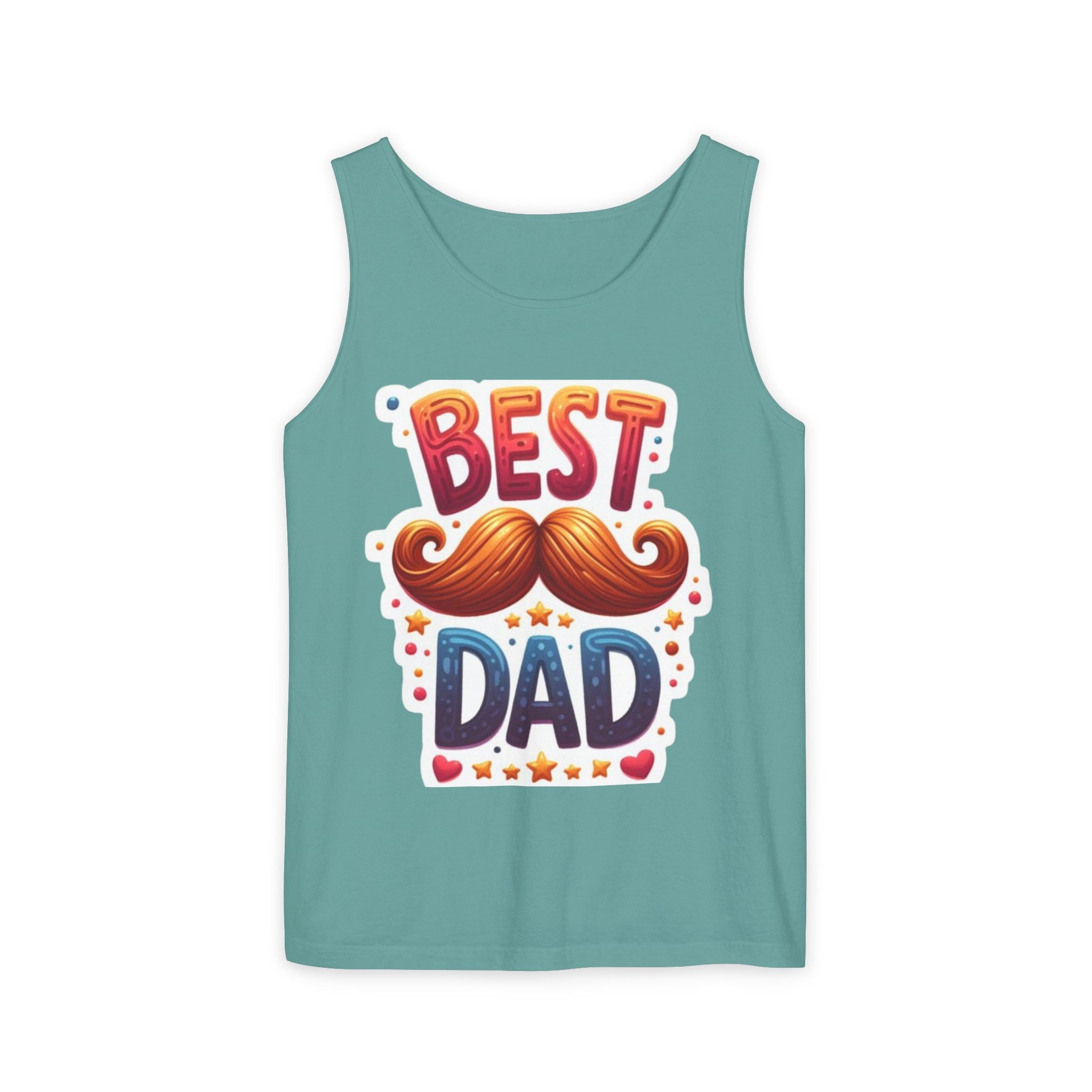 Best Dad Tank Top — Funny Mustache Father’s Day Gift