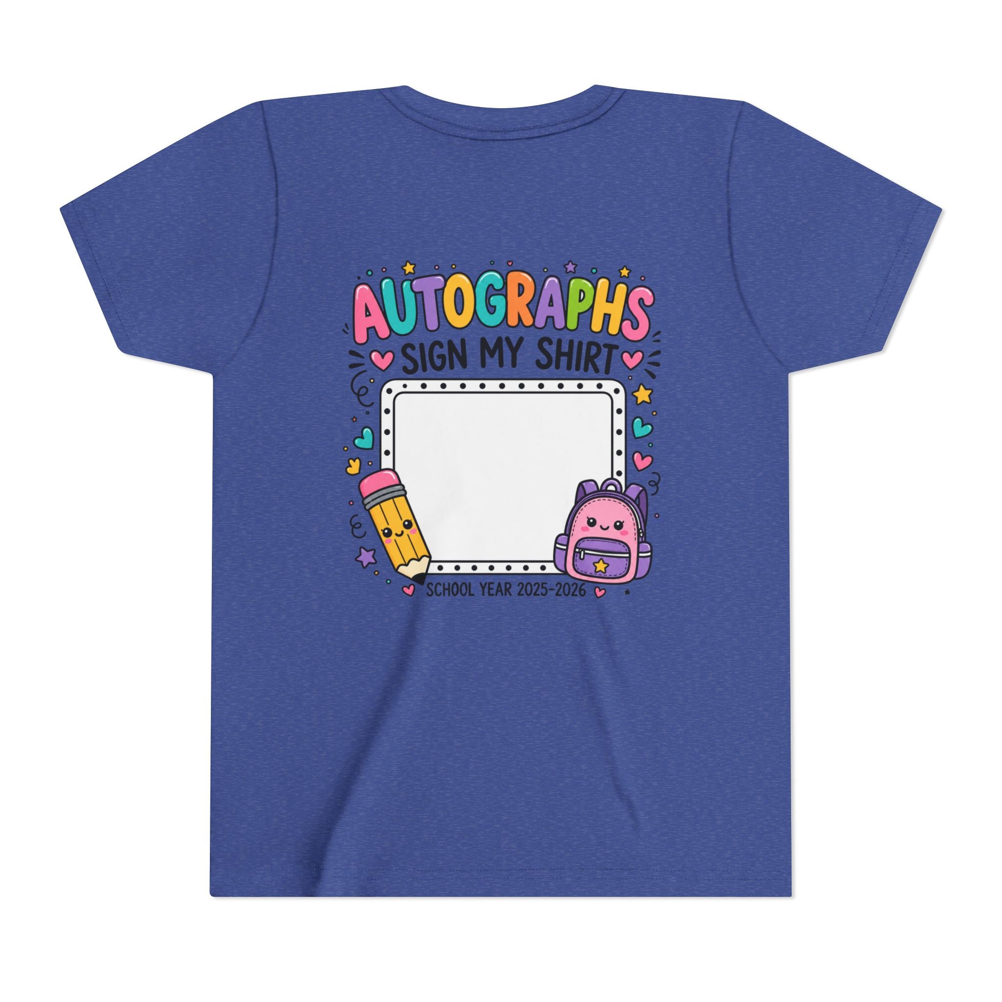 Autographs Sign My Shirt Back-to-School Keepsake