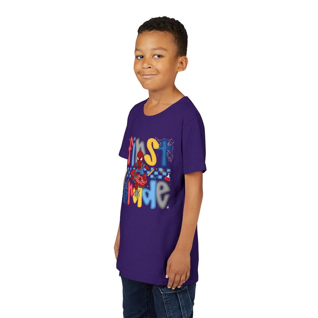 First Grade Superhero Youth Tee — 'First Grade' Colorful Kid Shirt