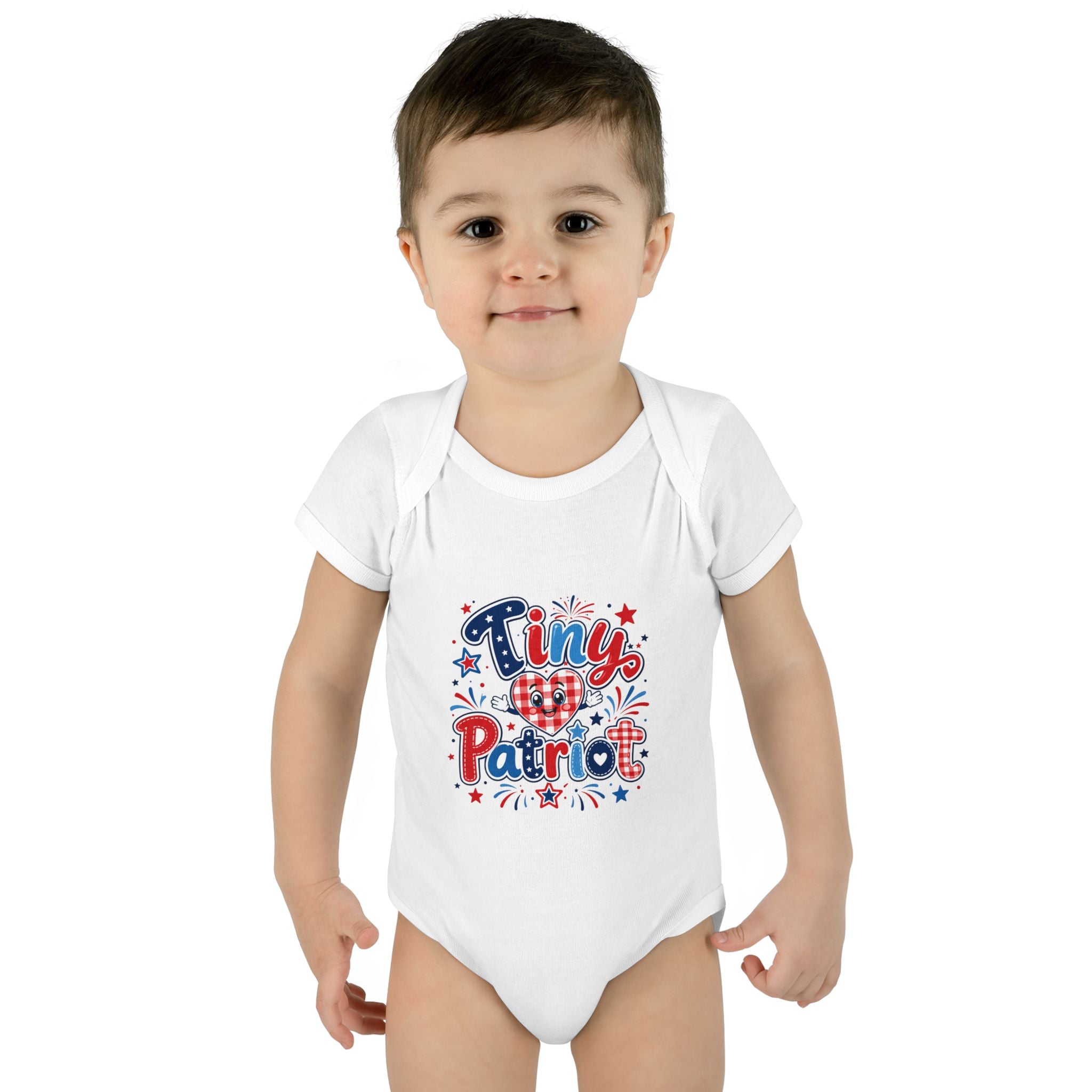 Tiny Patriot Baby Bodysuit – 4th of July Infant Onesie