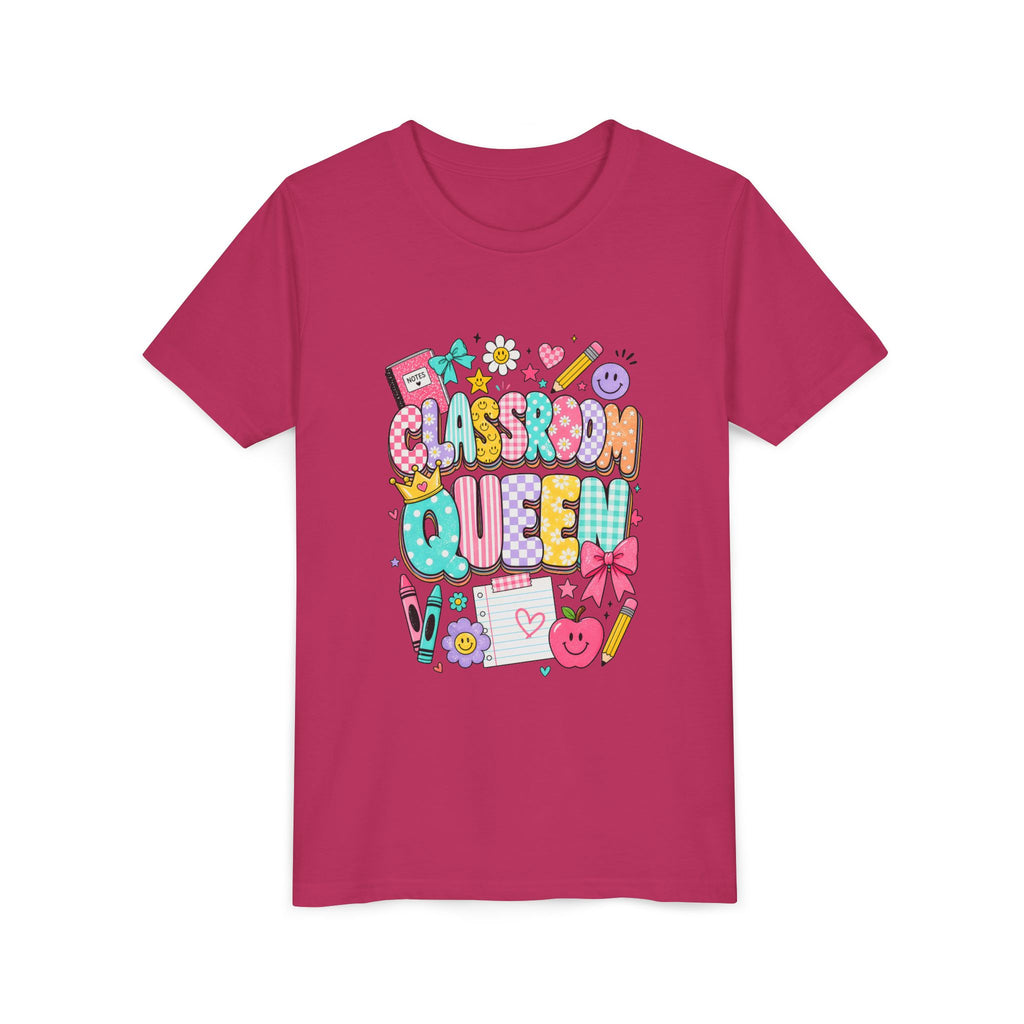 Classroom Queen Youth Tee — Cute School Teacher Kid Shirt