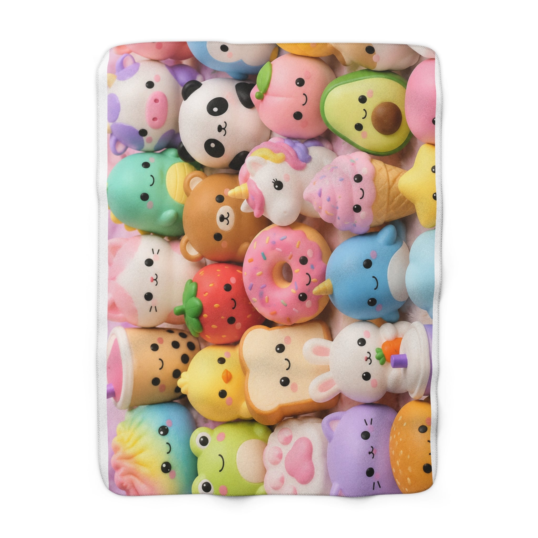 Kawaii Squishies Sherpa Blanket