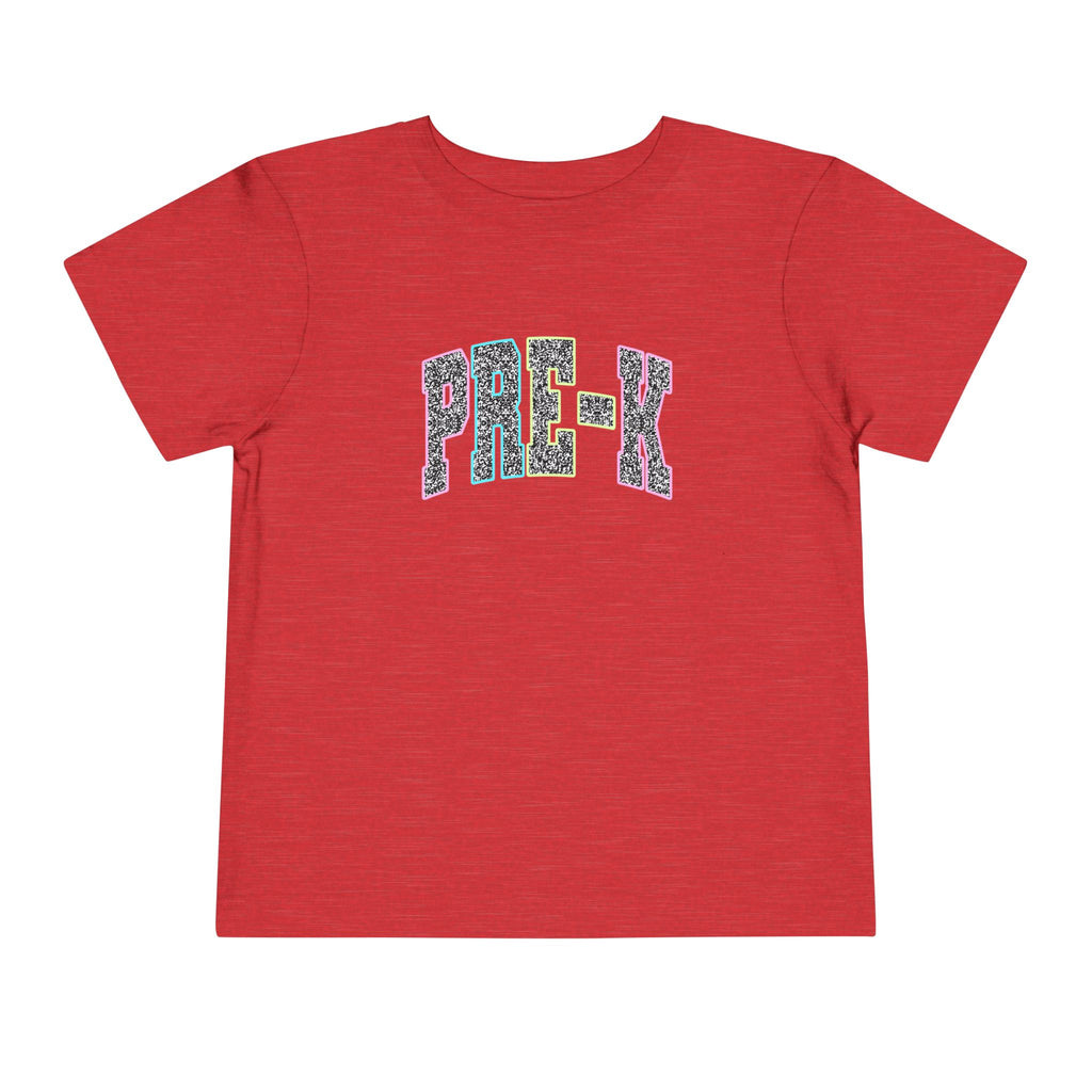 Pre-K Toddler Tee — Colorful Leopard Print Back-to-School Shirt