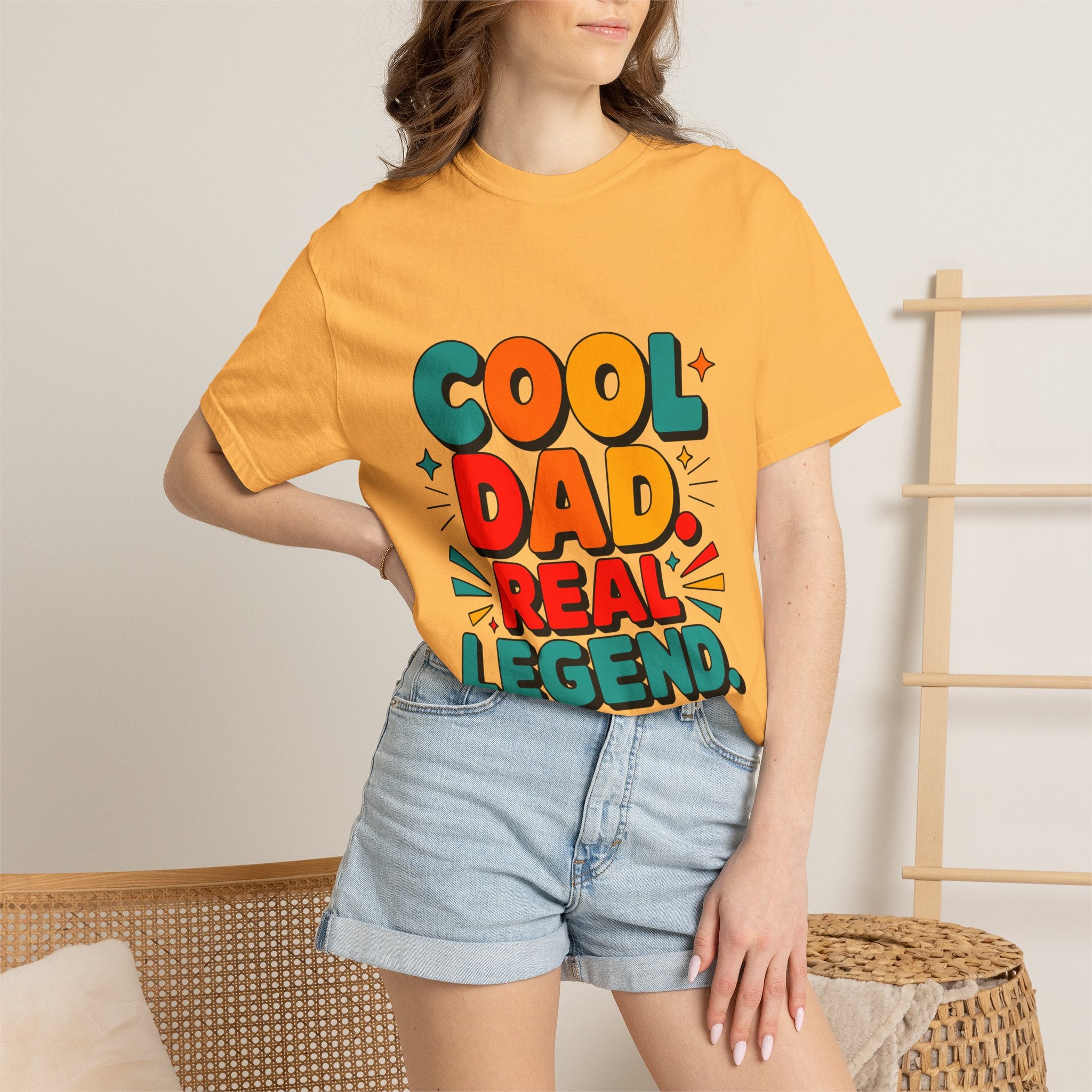Cool Dad Real Legend T-Shirt — Father's Day Funny Retro Graphic Tee