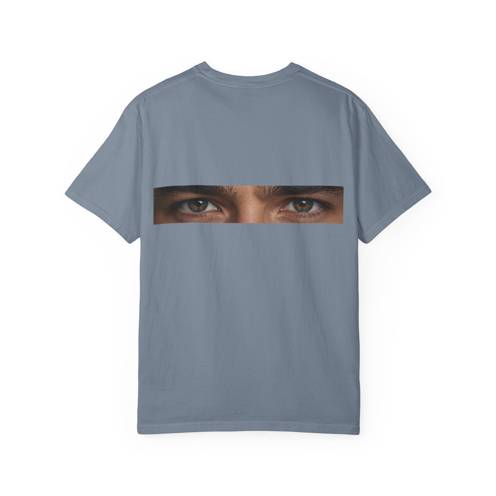 T-Shirt — "I'm Not Sleeping, I'm Just Resting My Eyes" Graphic Tee with Realistic Eyes Back Print