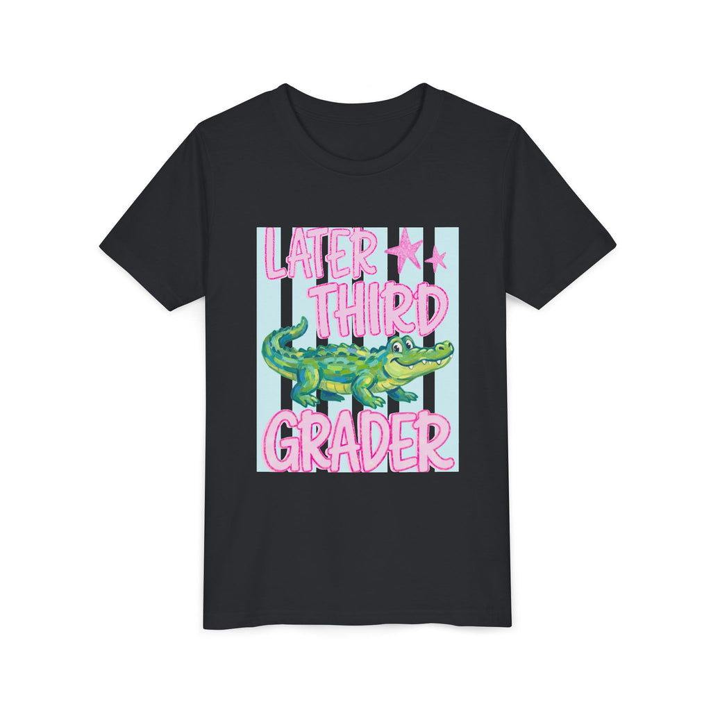 Later Third Grader Alligator Youth Tee — Back to School 3rd Grade Shirt