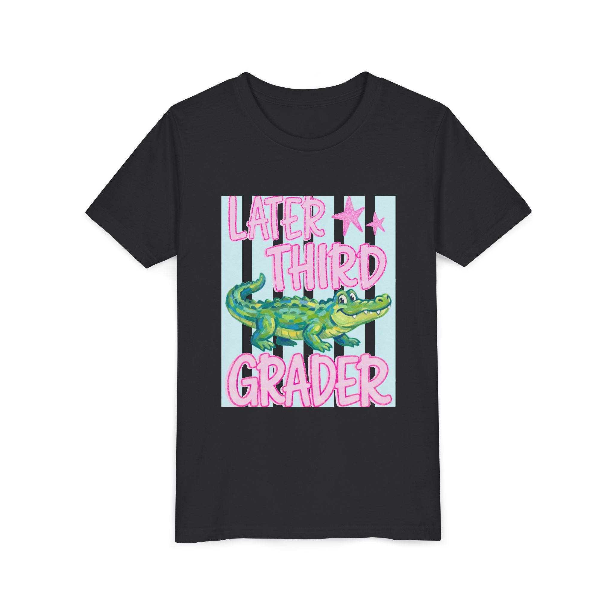 Later Third Grader Alligator Youth Tee — Back to School 3rd Grade Shirt