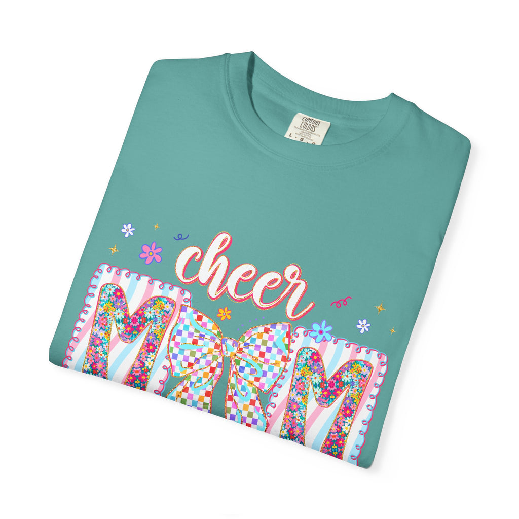 Cheer Mom T-Shirt — Colorful Pom-Pom Cheerleading Mom Tee
