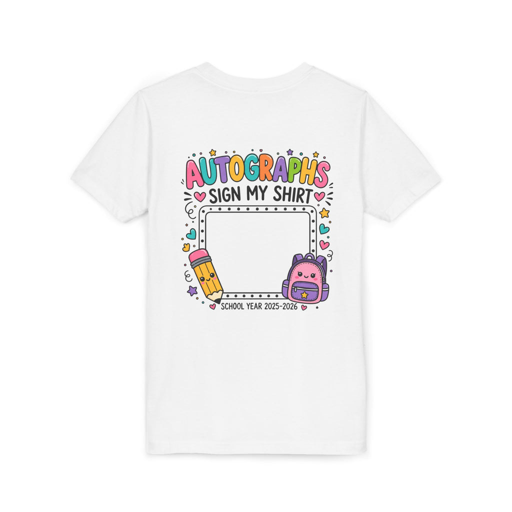 Autographs Sign My Shirt Back-to-School Keepsake