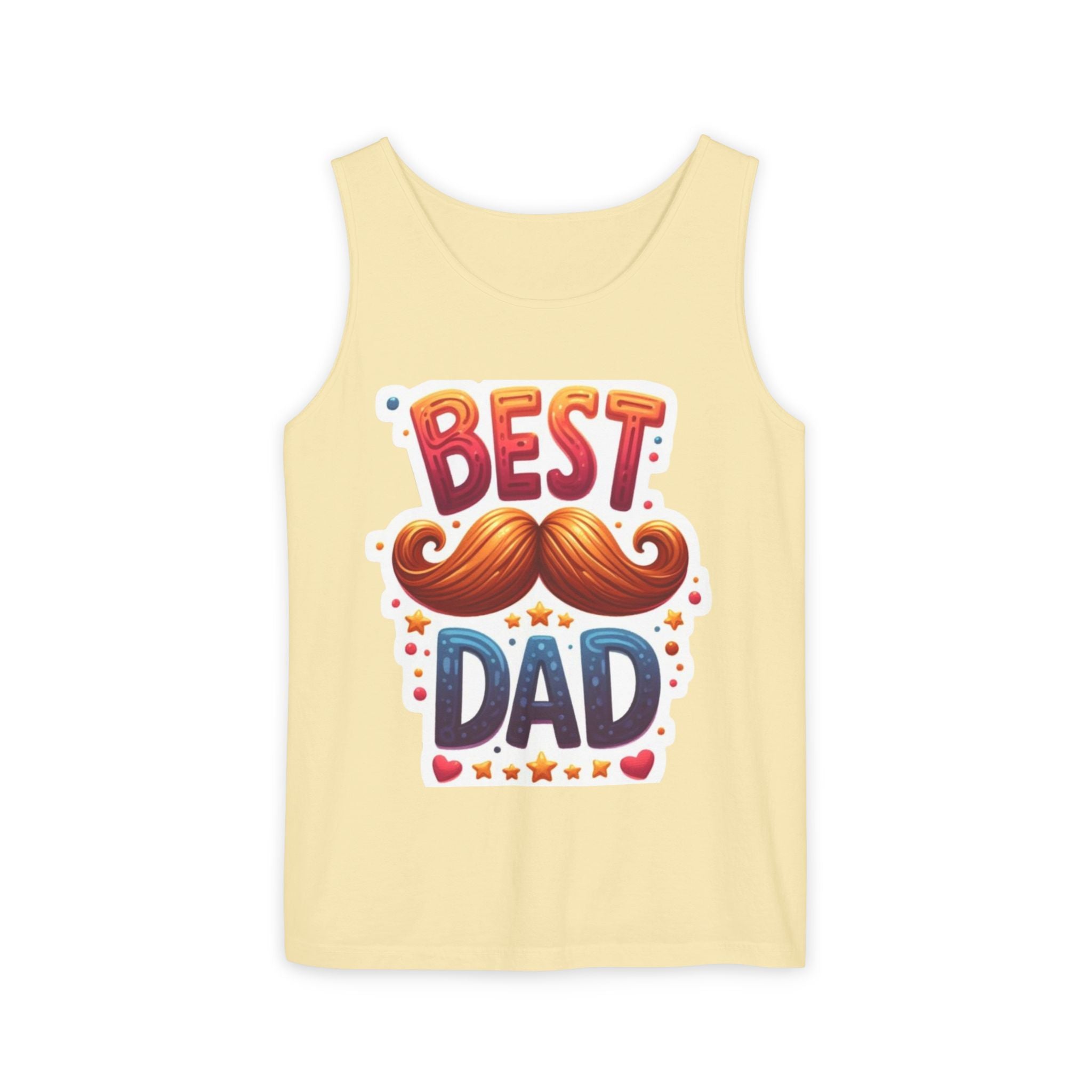 Best Dad Tank Top — Funny Mustache Father’s Day Gift