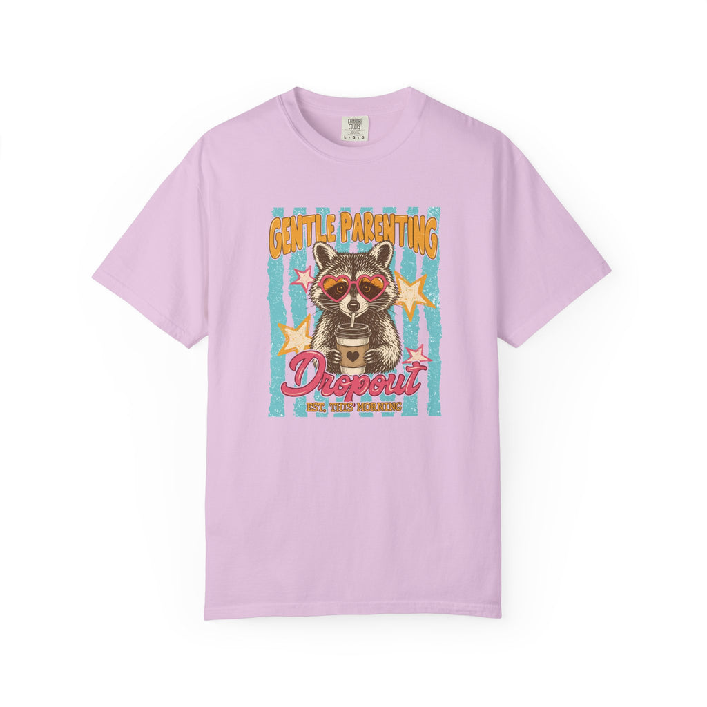 Raccoon 'Gentle Parenting Dropout' Graphic T-Shirt