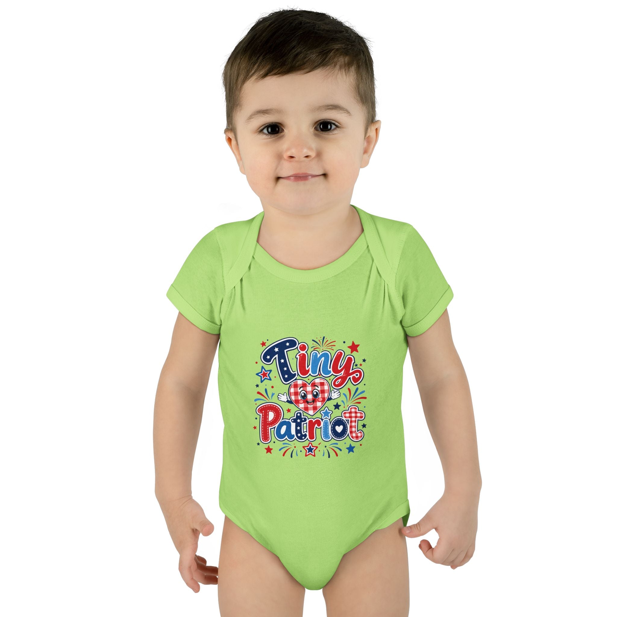 Tiny Patriot Baby Bodysuit – 4th of July Infant Onesie