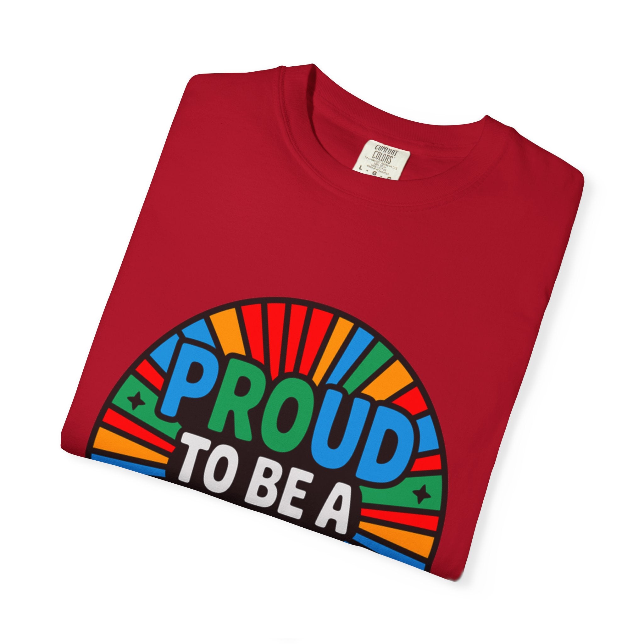 Proud to Be a Dad T-Shirt — Colorful Retro Pride Father's Day Tee