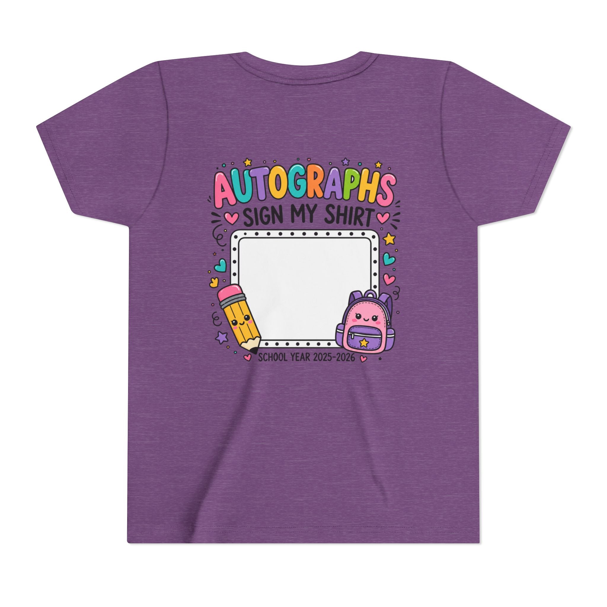Autographs Sign My Shirt Back-to-School Keepsake