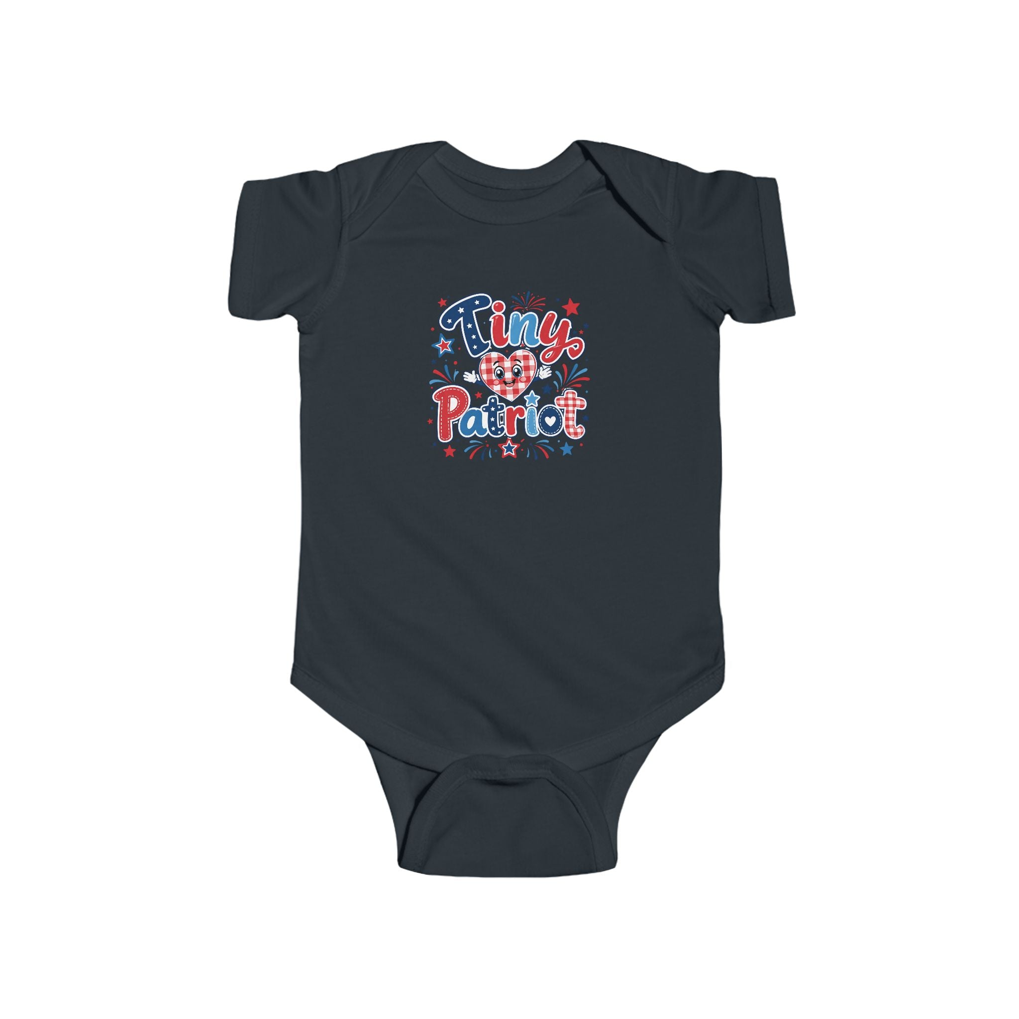 Tiny Patriot Bodysuit | 4th of July Baby Outfit, Red White Blue Stars