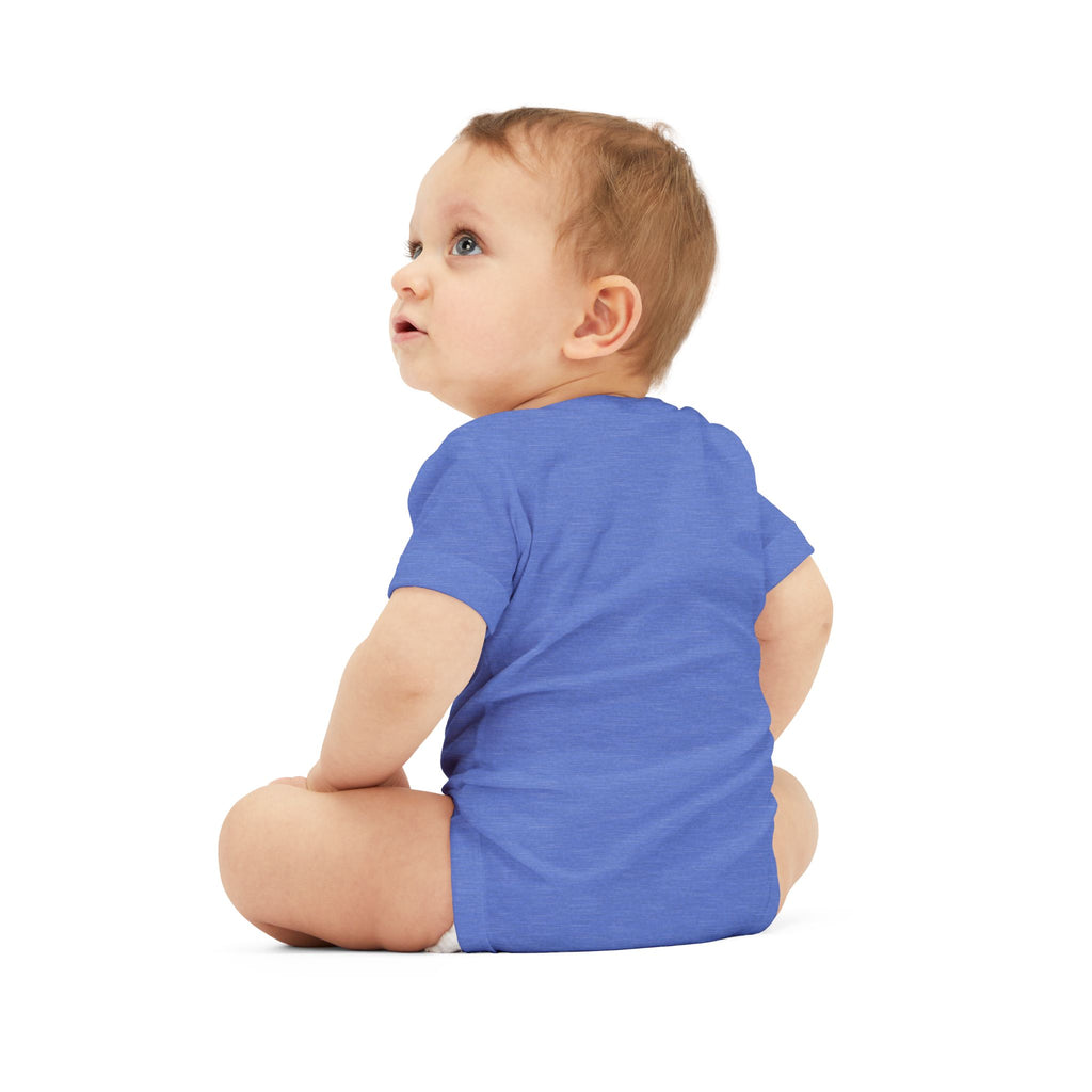 Infant Onesie - "LOVE" Patriotic Heart Baby Bodysuit