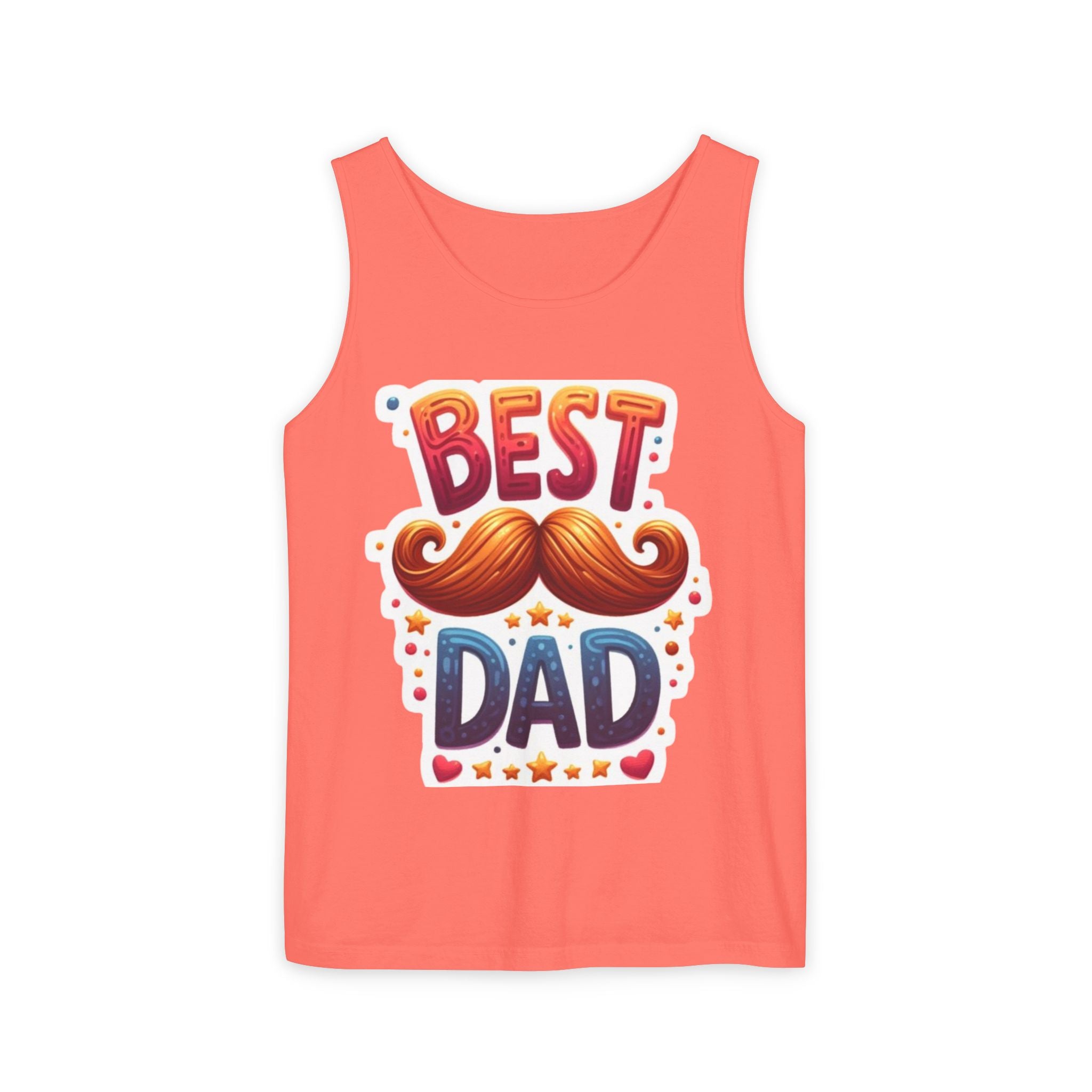 Best Dad Tank Top — Funny Mustache Father’s Day Gift