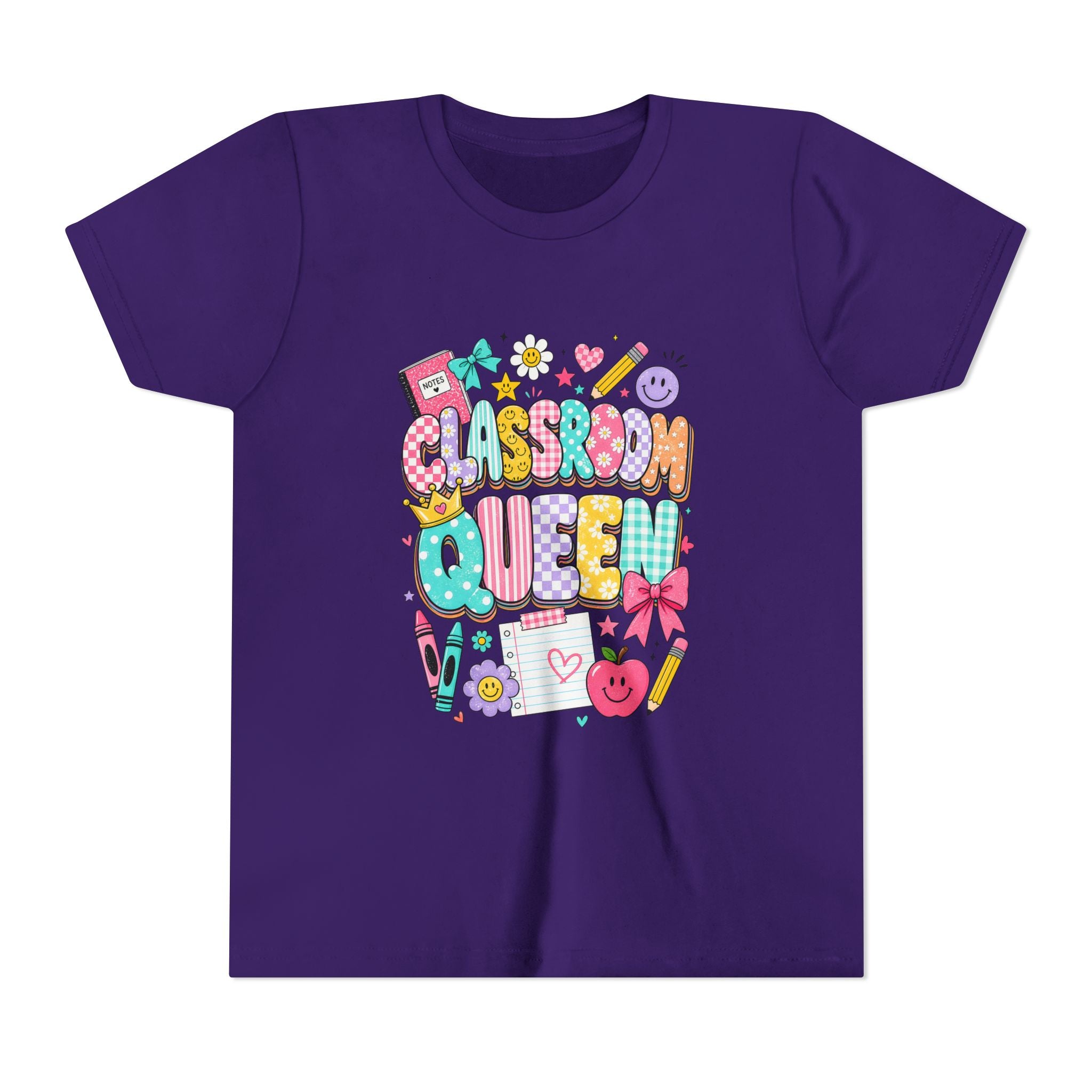 Classroom Queen Youth Tee — Cute School Teacher Kid Shirt