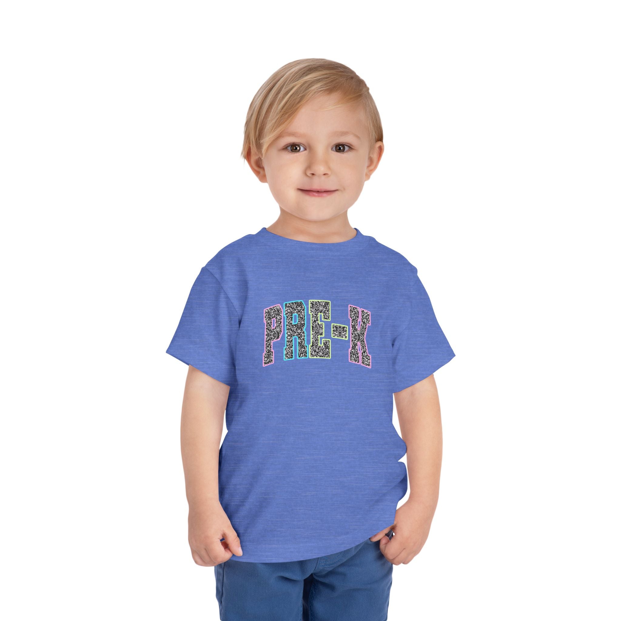 Pre-K Toddler Tee — Colorful Leopard Print Back-to-School Shirt