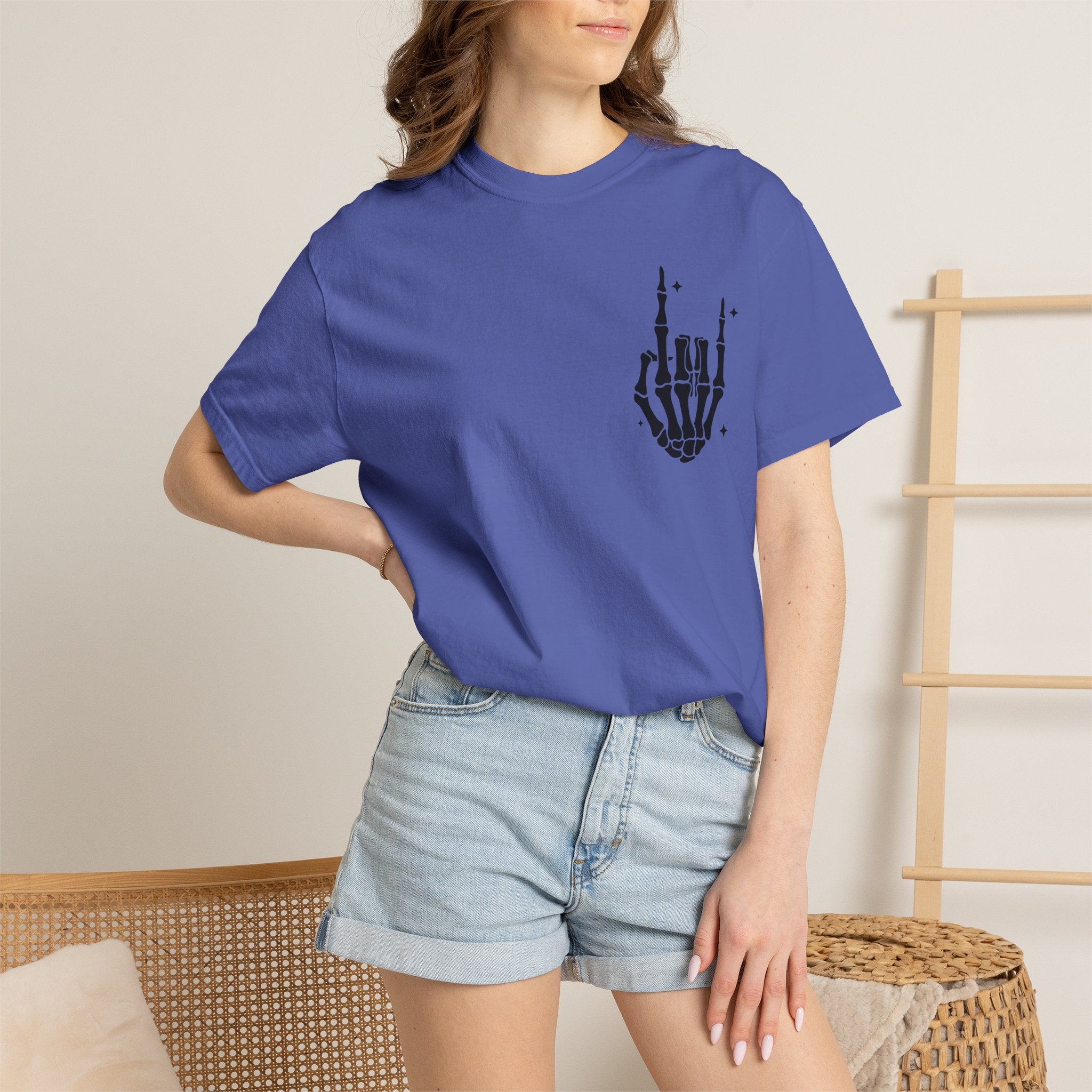 Fourth of July Skull T-Shirt — "Chill the Fourth Out" Patriotic Skeleton Tee