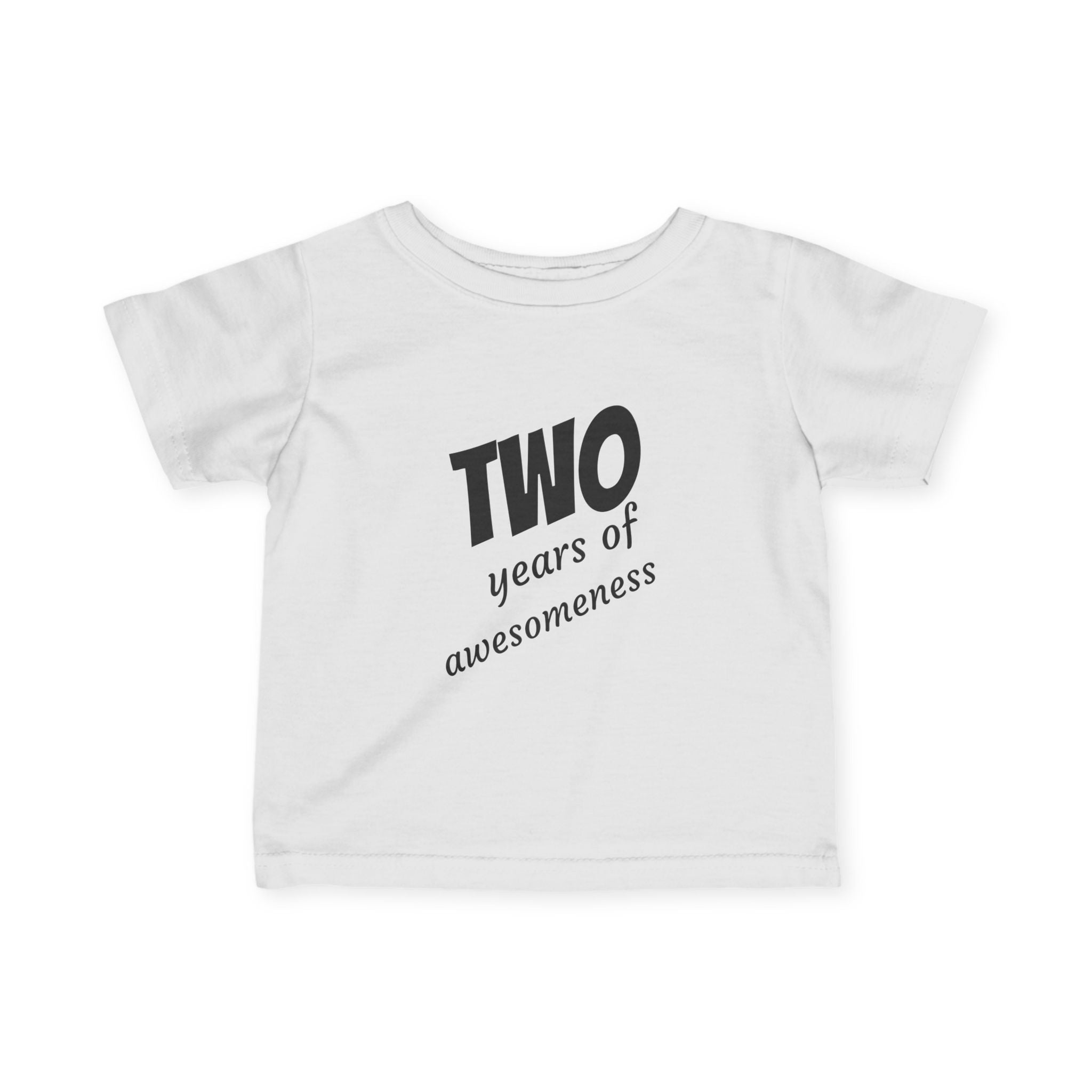 Toddler Tee "Two Years of Awesomeness" Birthday Shirt