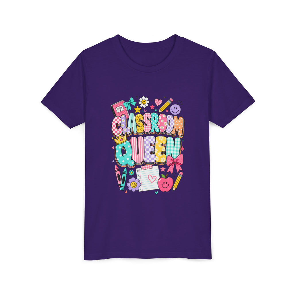 Classroom Queen Youth Tee — Cute School Teacher Kid Shirt