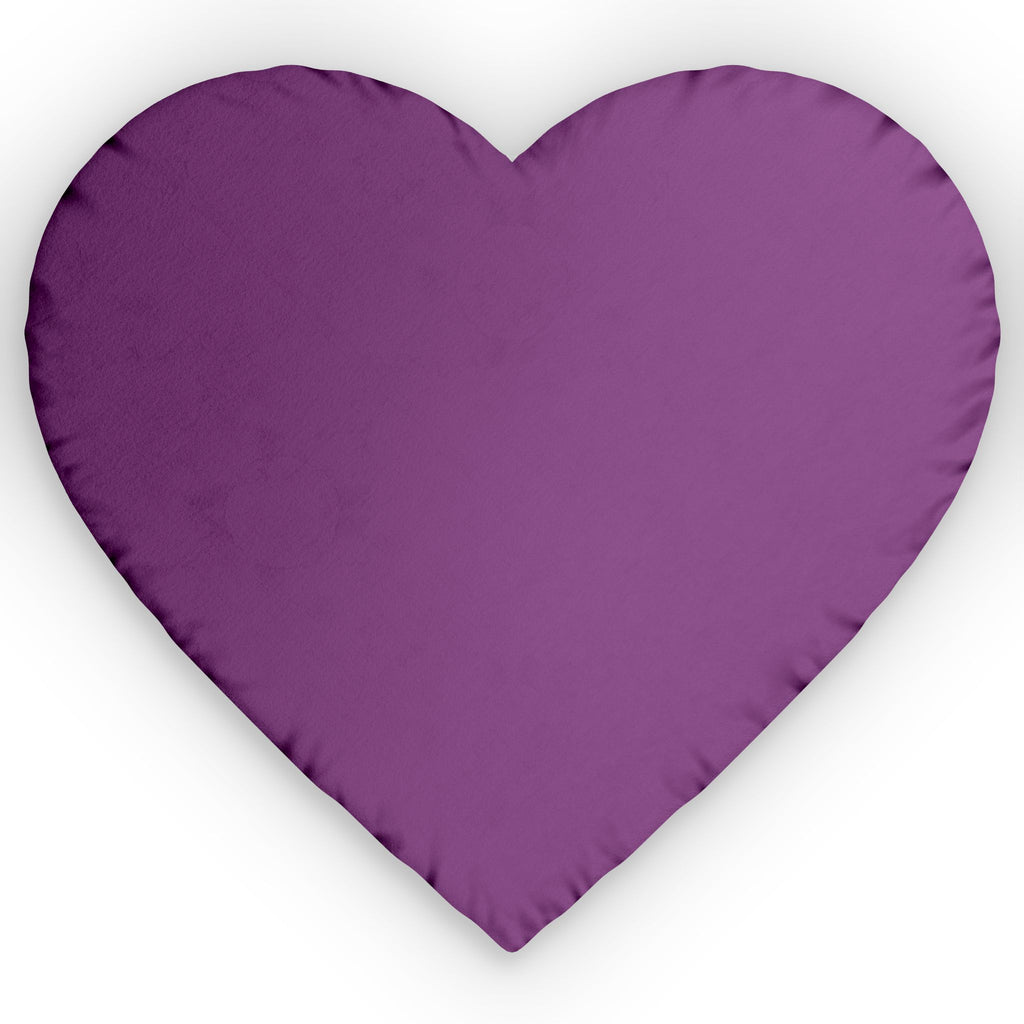 Purple Heart Shaped Pillow — Custom Decorative Accent Pillow