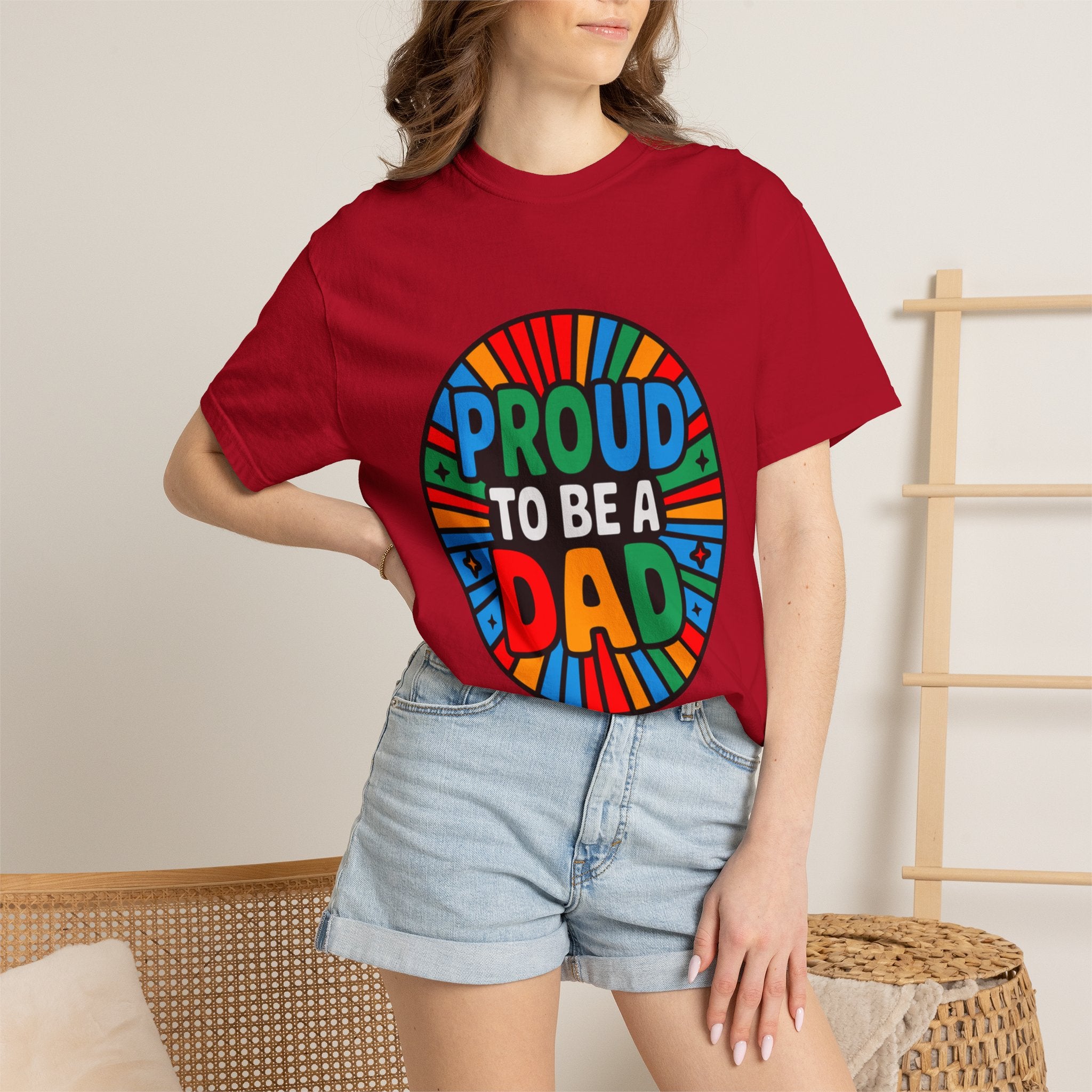 Proud to Be a Dad T-Shirt — Colorful Retro Pride Father's Day Tee