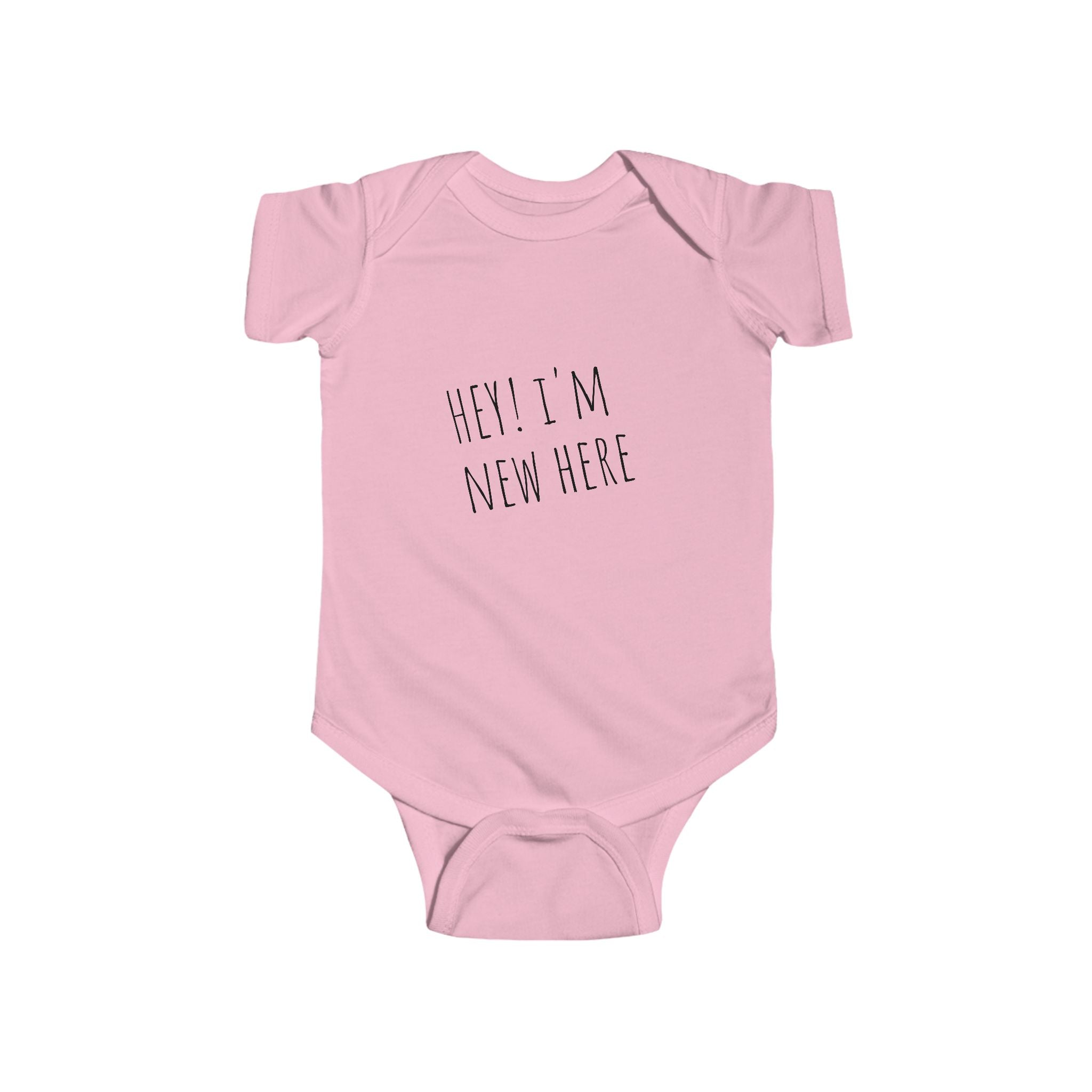 Infant Bodysuit - Hey Im New Here Newborn Announcement Onesie
