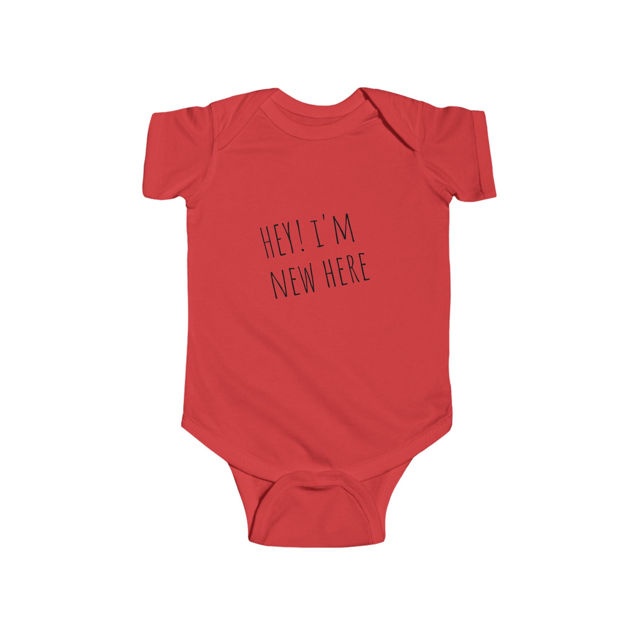 Infant Bodysuit - Hey Im New Here Newborn Announcement Onesie