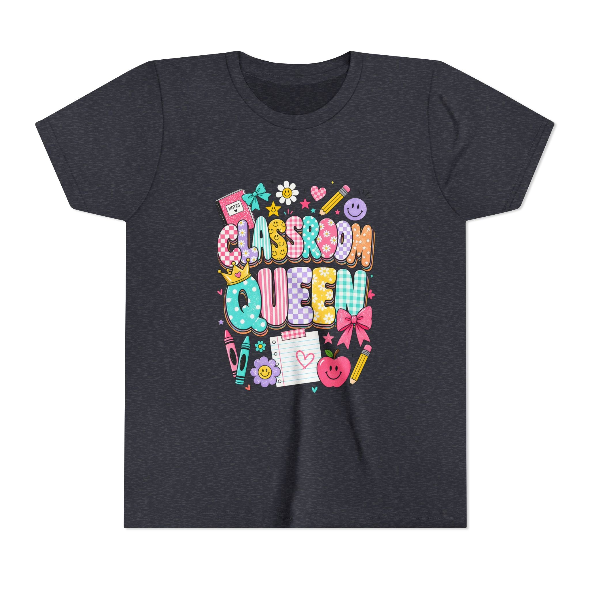 Classroom Queen Youth Tee — Cute School Teacher Kid Shirt