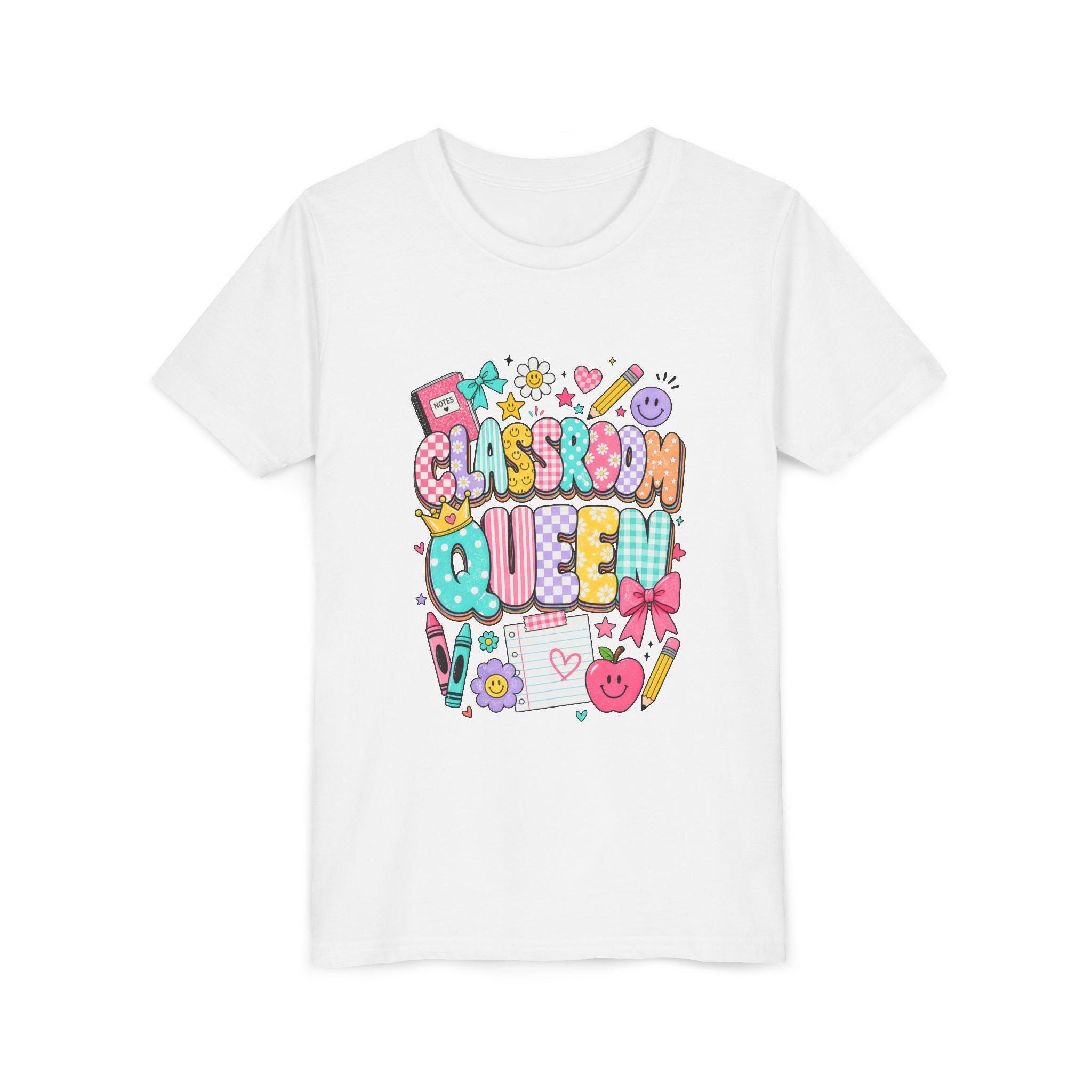 Classroom Queen Youth Tee — Cute School Teacher Kid Shirt