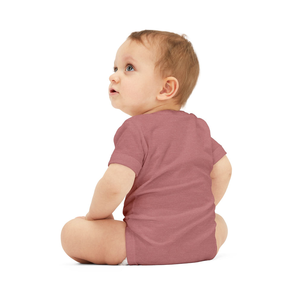 Infant Onesie - "LOVE" Patriotic Heart Baby Bodysuit