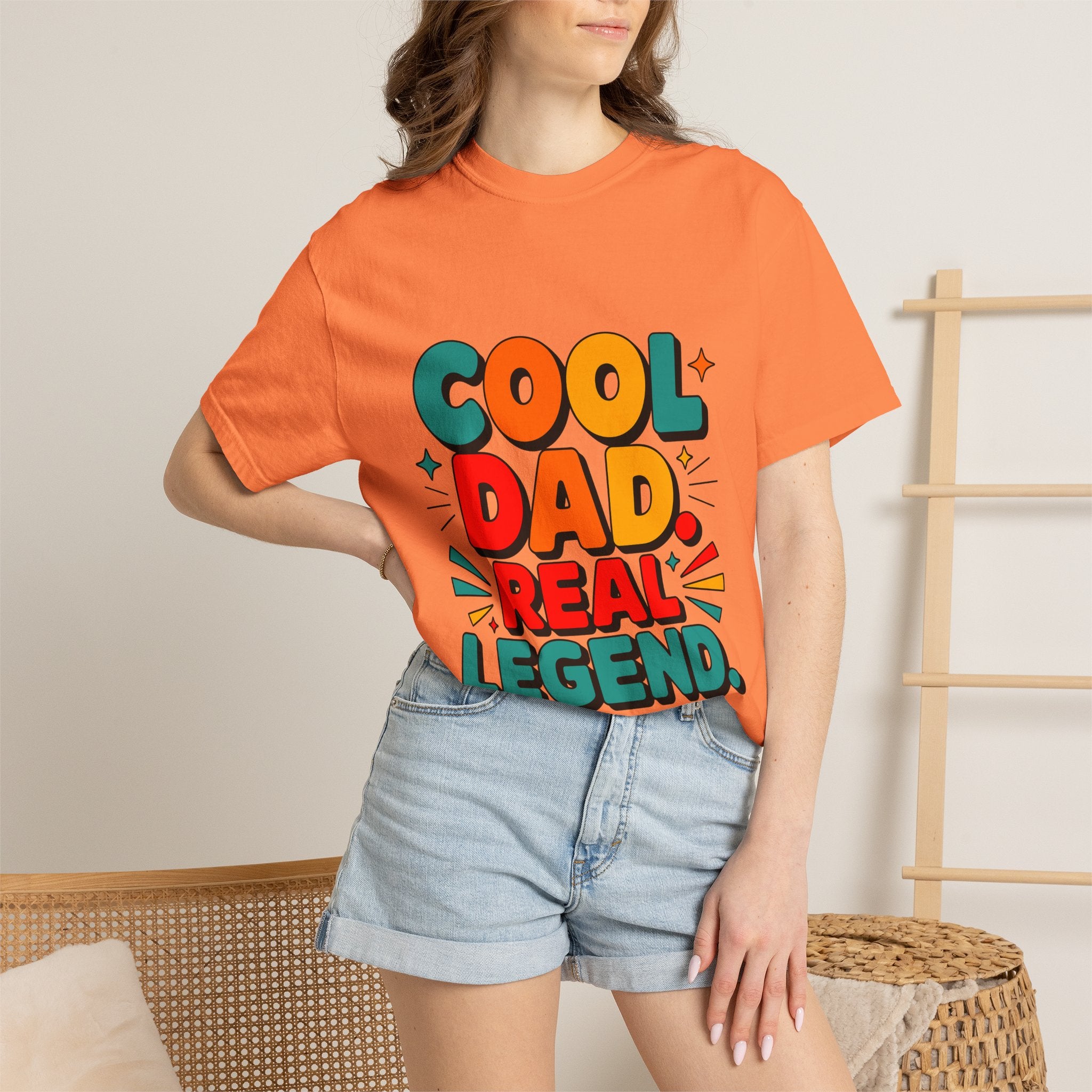 Cool Dad Real Legend T-Shirt — Father's Day Funny Retro Graphic Tee