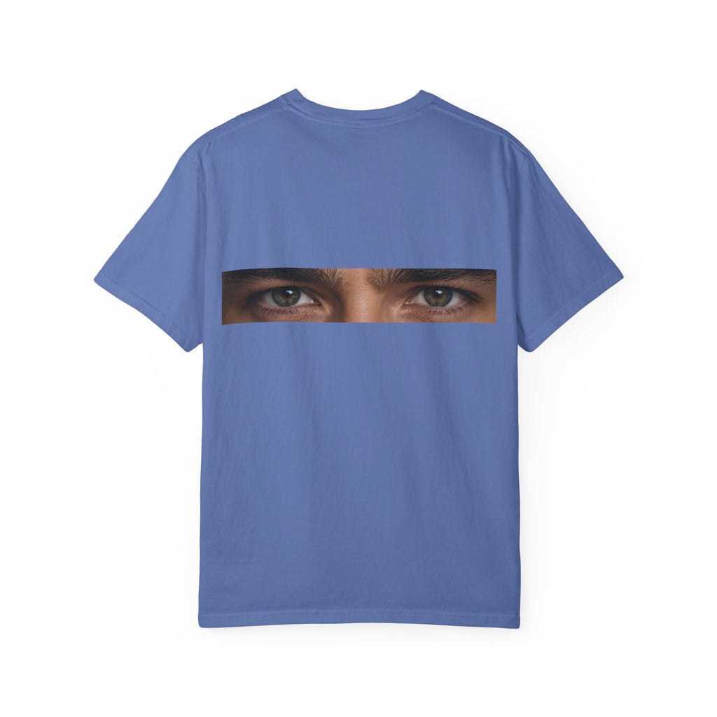 T-Shirt — "I'm Not Sleeping, I'm Just Resting My Eyes" Graphic Tee with Realistic Eyes Back Print
