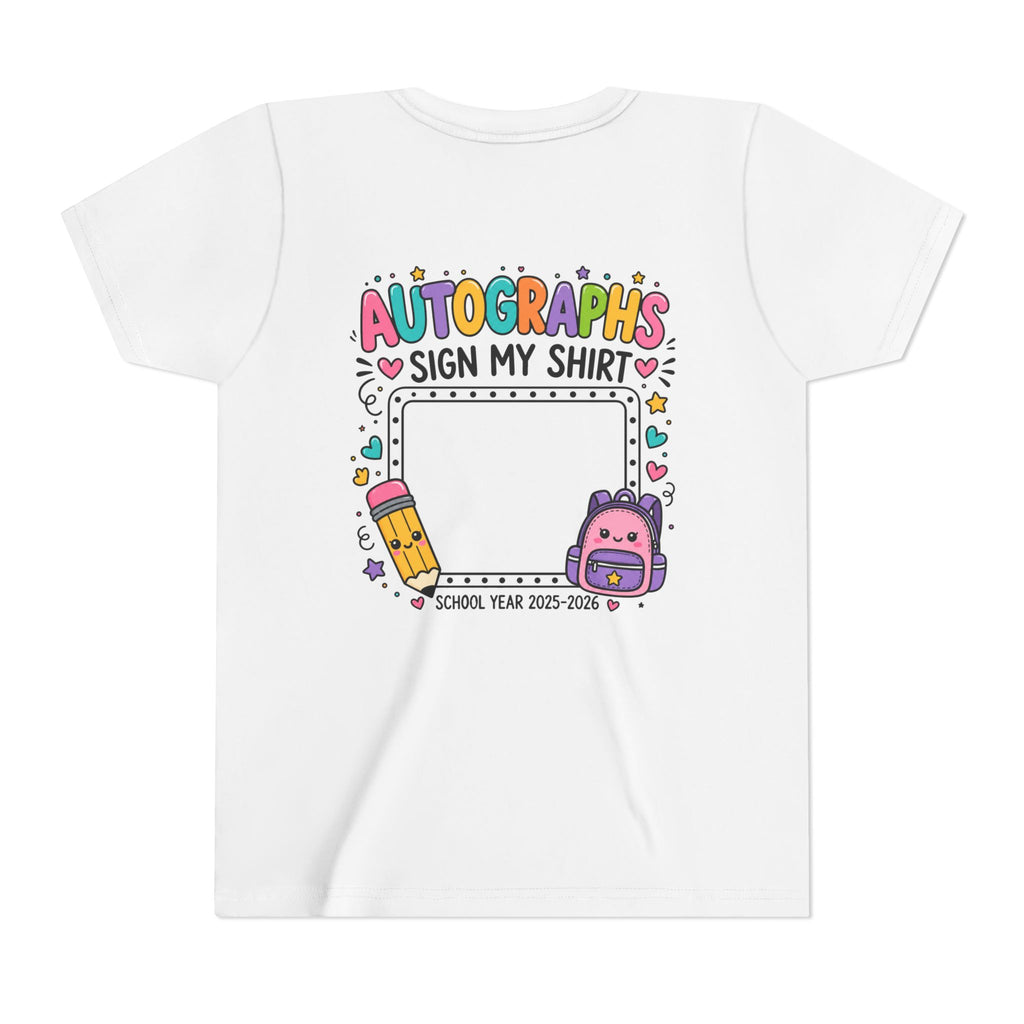 Autographs Sign My Shirt Back-to-School Keepsake