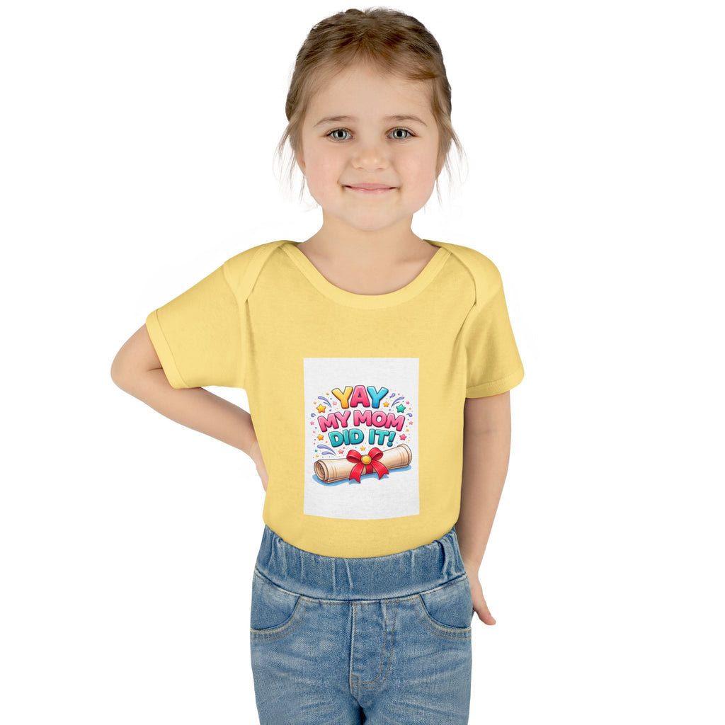 Graduation announcement baby onesie