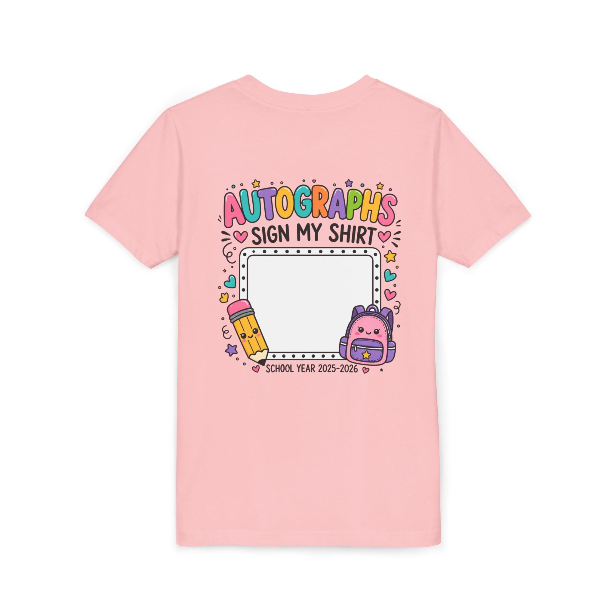 Autographs Sign My Shirt Back-to-School Keepsake