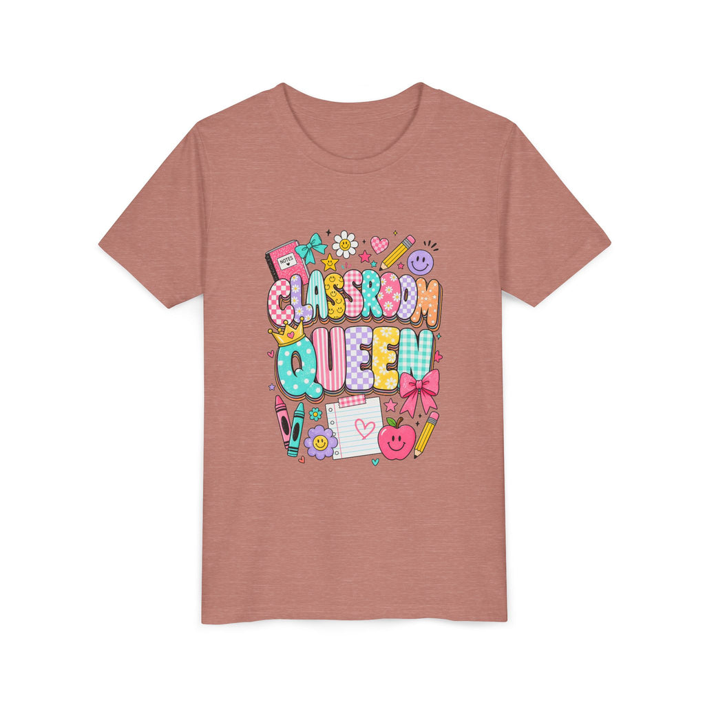 Classroom Queen Youth Tee — Cute School Teacher Kid Shirt