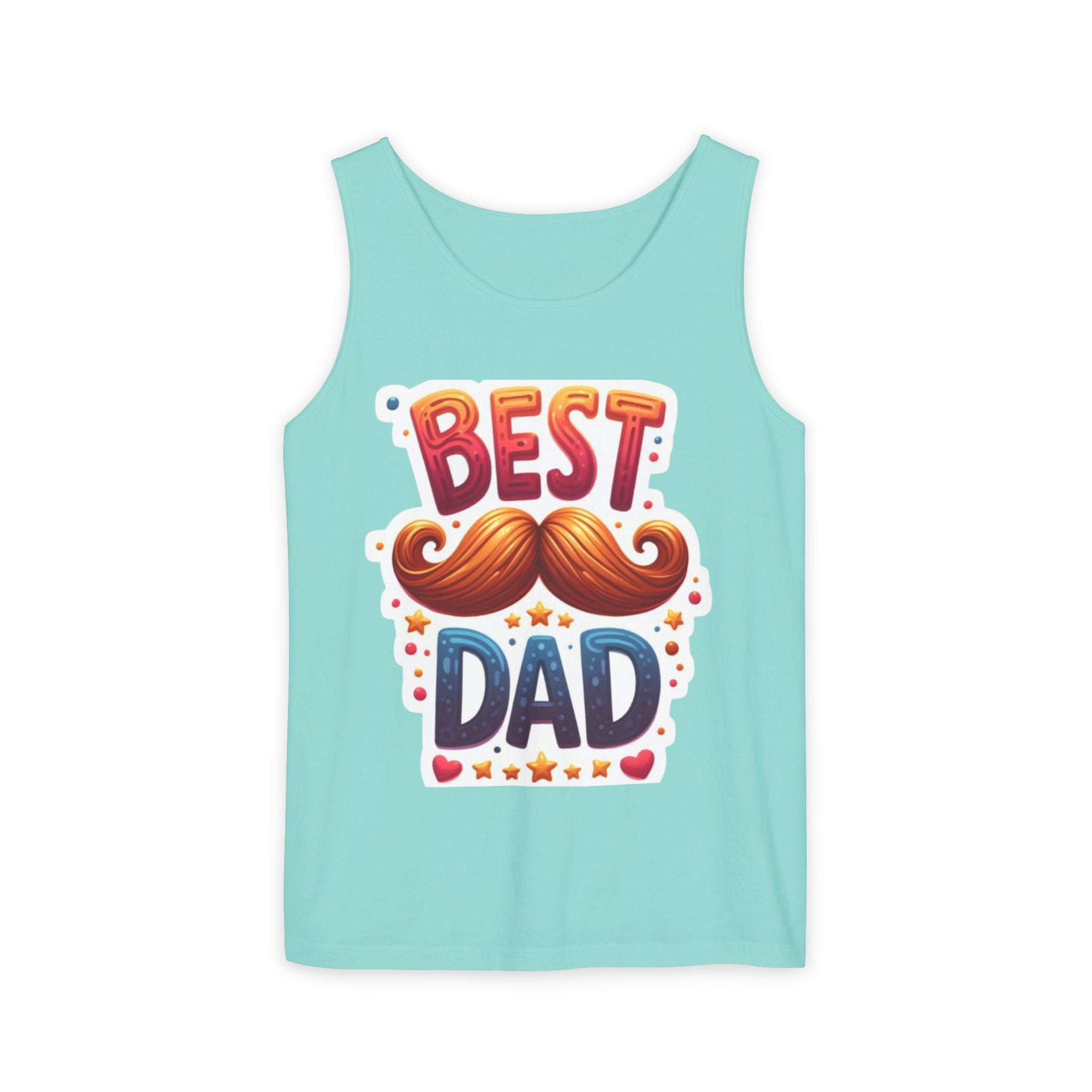 Best Dad Tank Top — Funny Mustache Father’s Day Gift