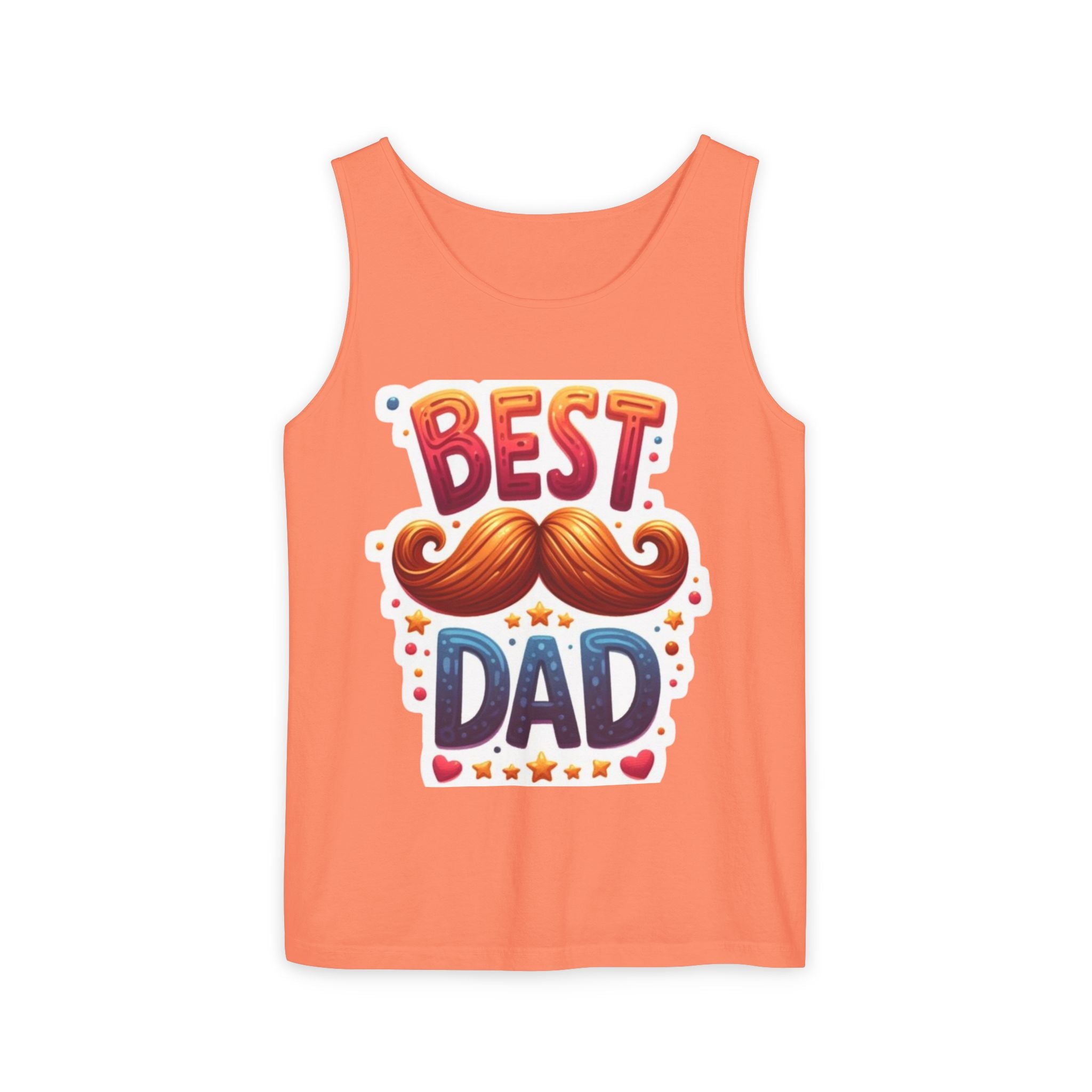 Best Dad Tank Top — Funny Mustache Father’s Day Gift